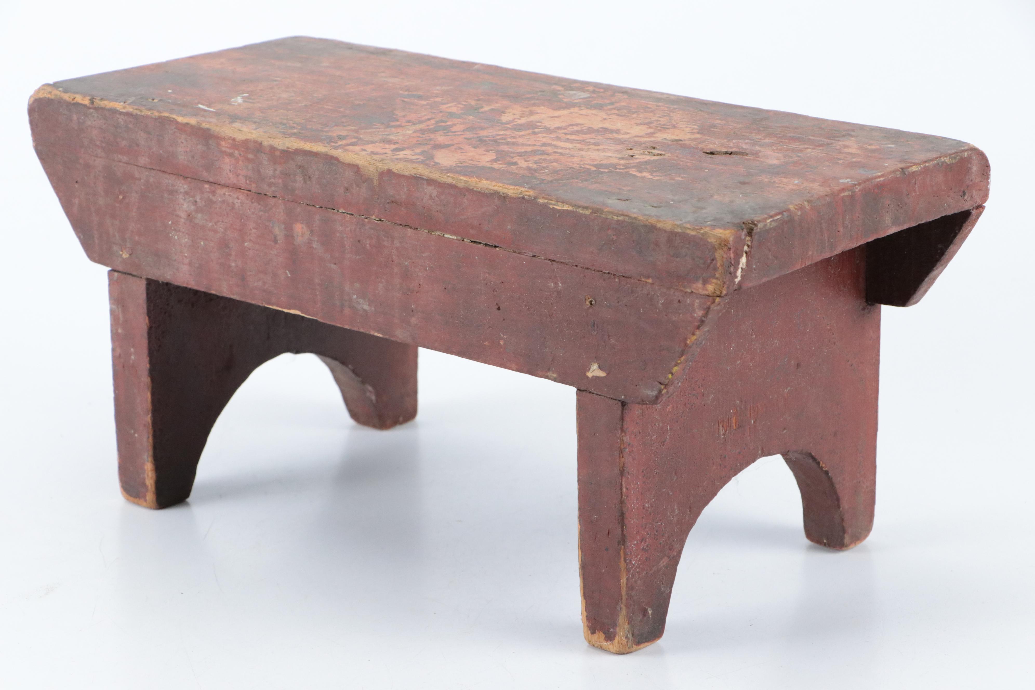 Hand-Crafted Wooden Footstools and Scoop