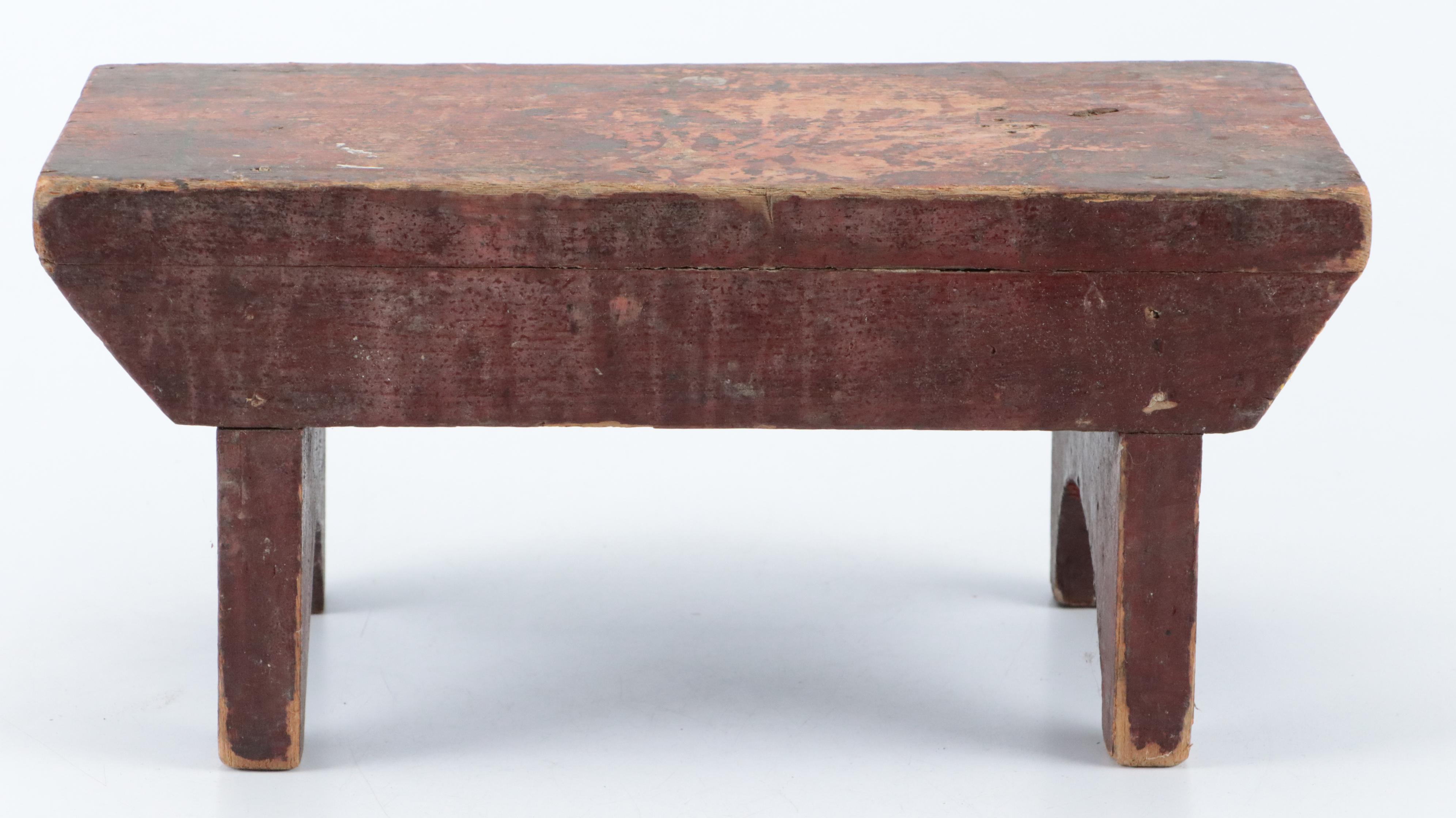 Hand-Crafted Wooden Footstools and Scoop