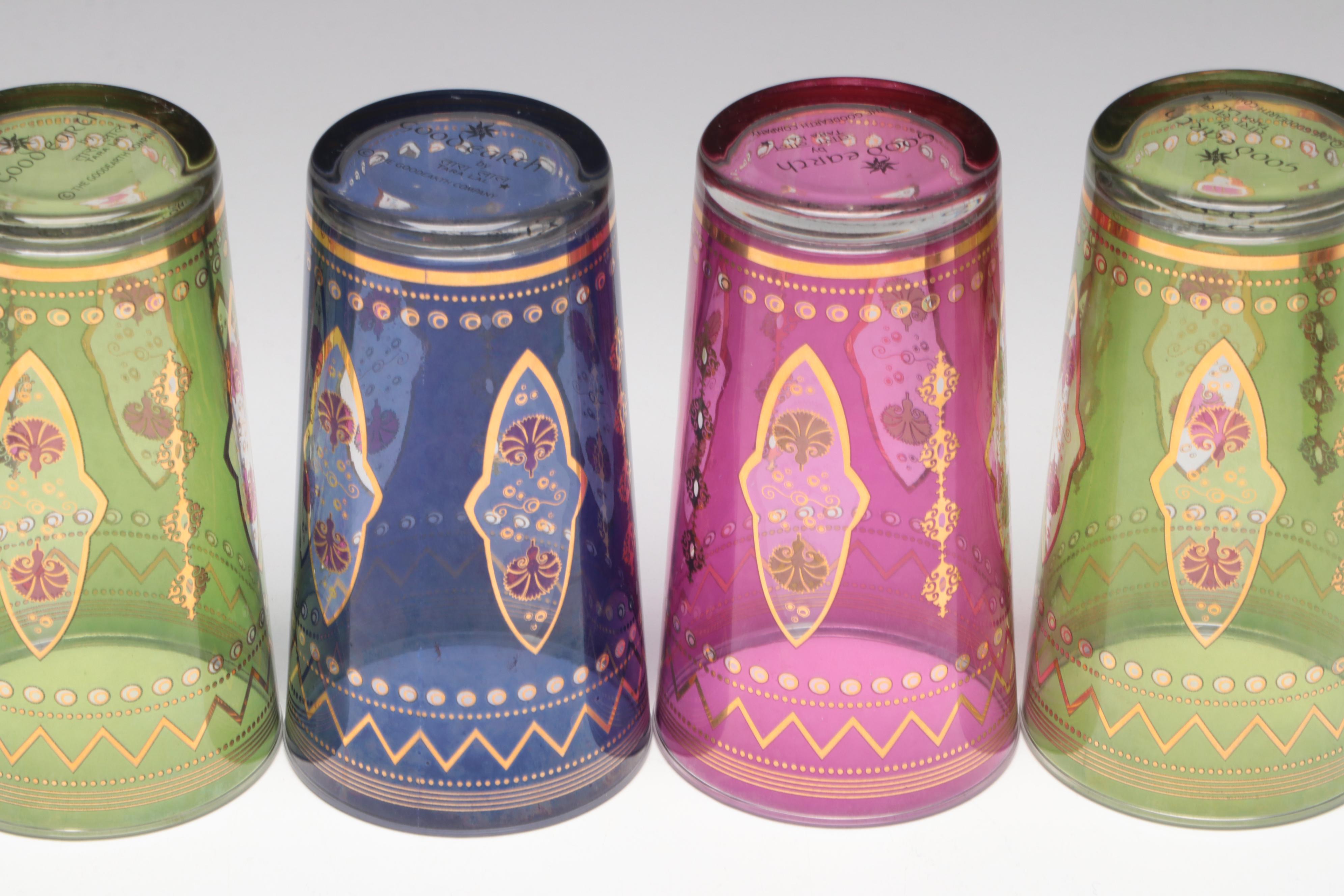 Arte Italica Glass Highball Glasses with Good Earth and Other Tumblers