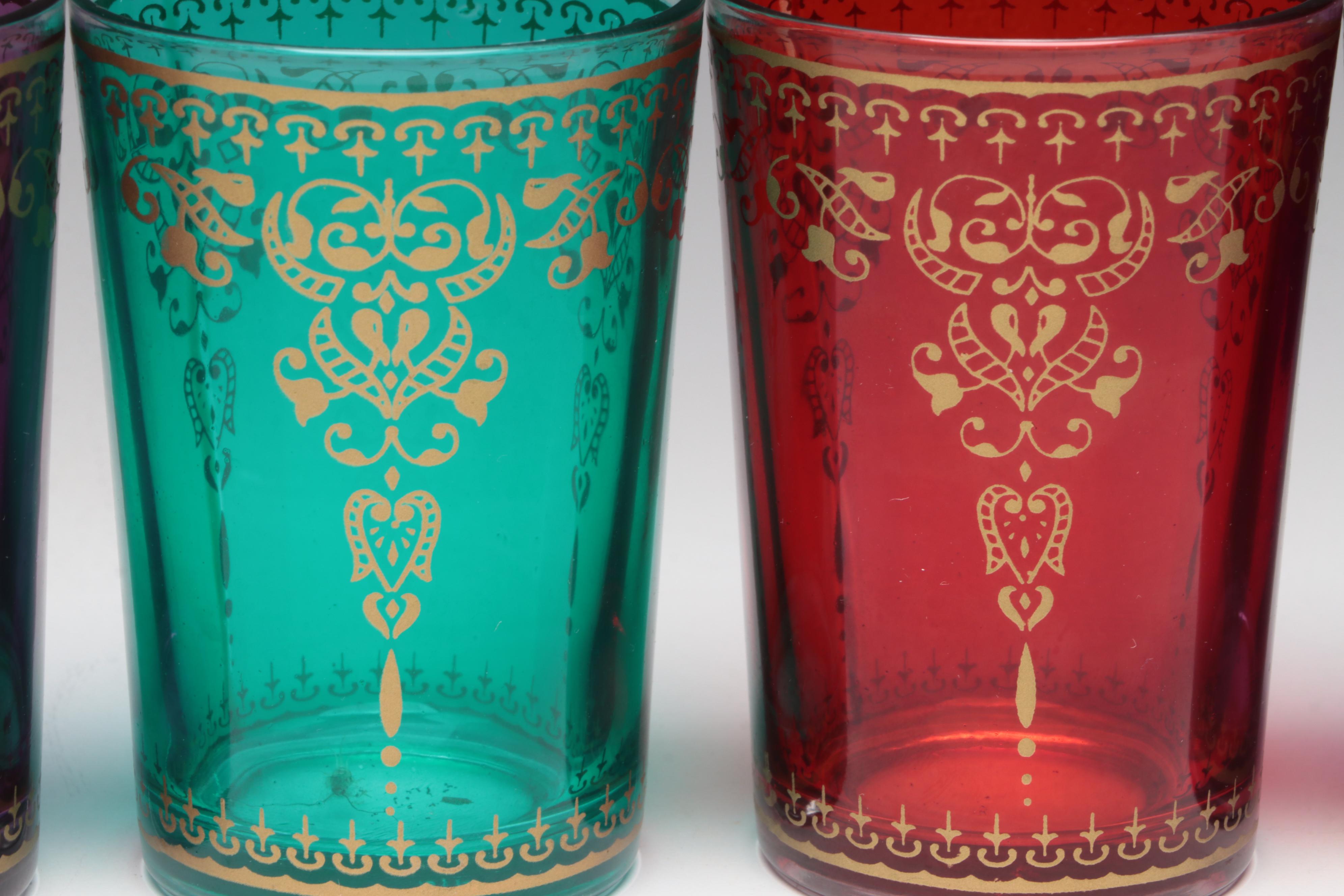 Arte Italica Glass Highball Glasses with Good Earth and Other Tumblers