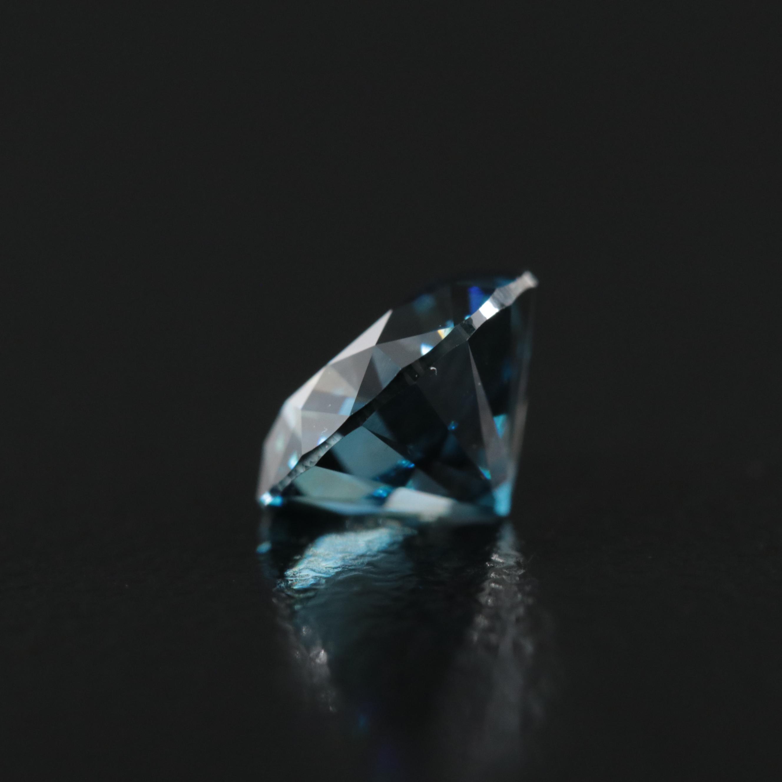 Loose 1.56 CT Fancy Deep Blue Diamond
