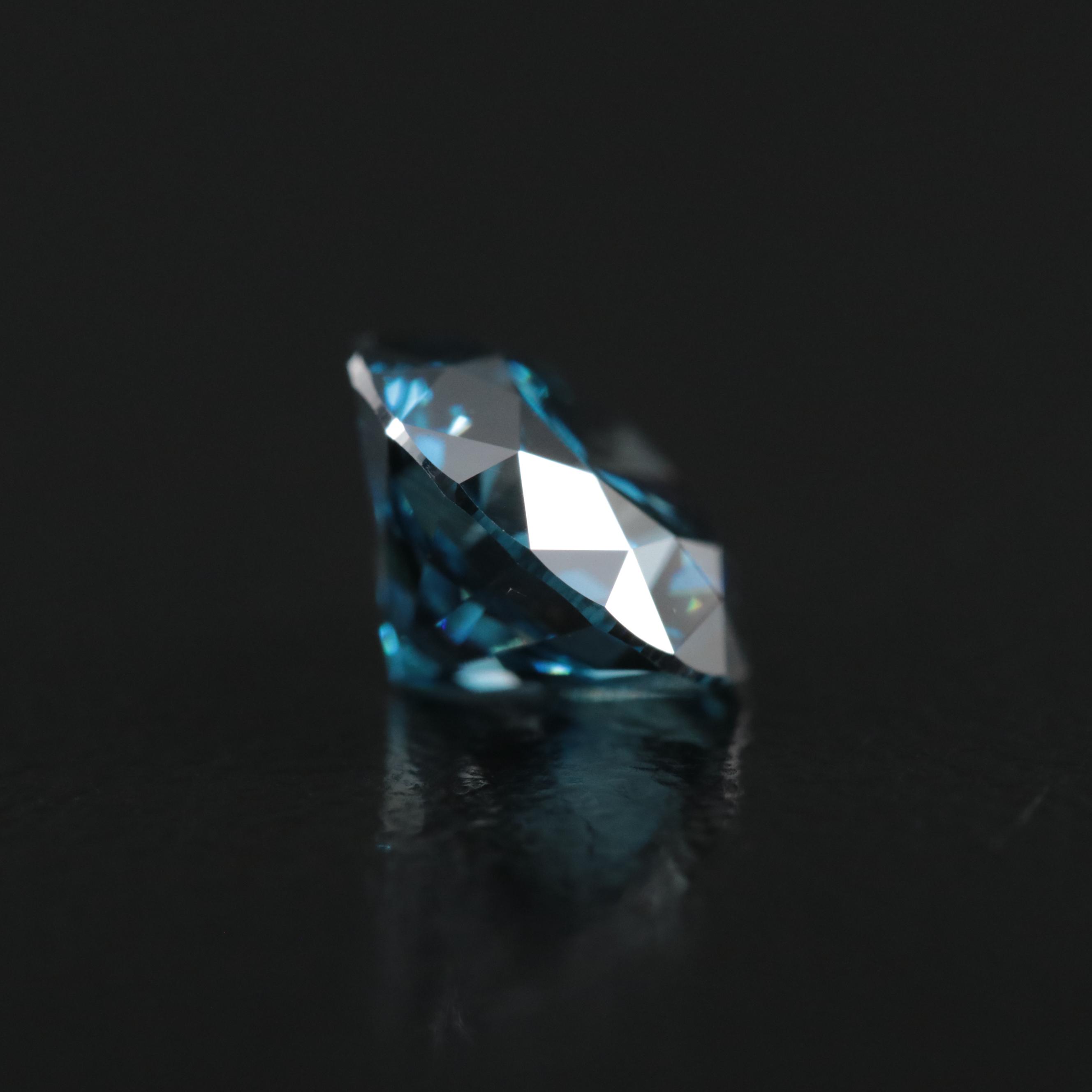 Loose 1.56 CT Fancy Deep Blue Diamond