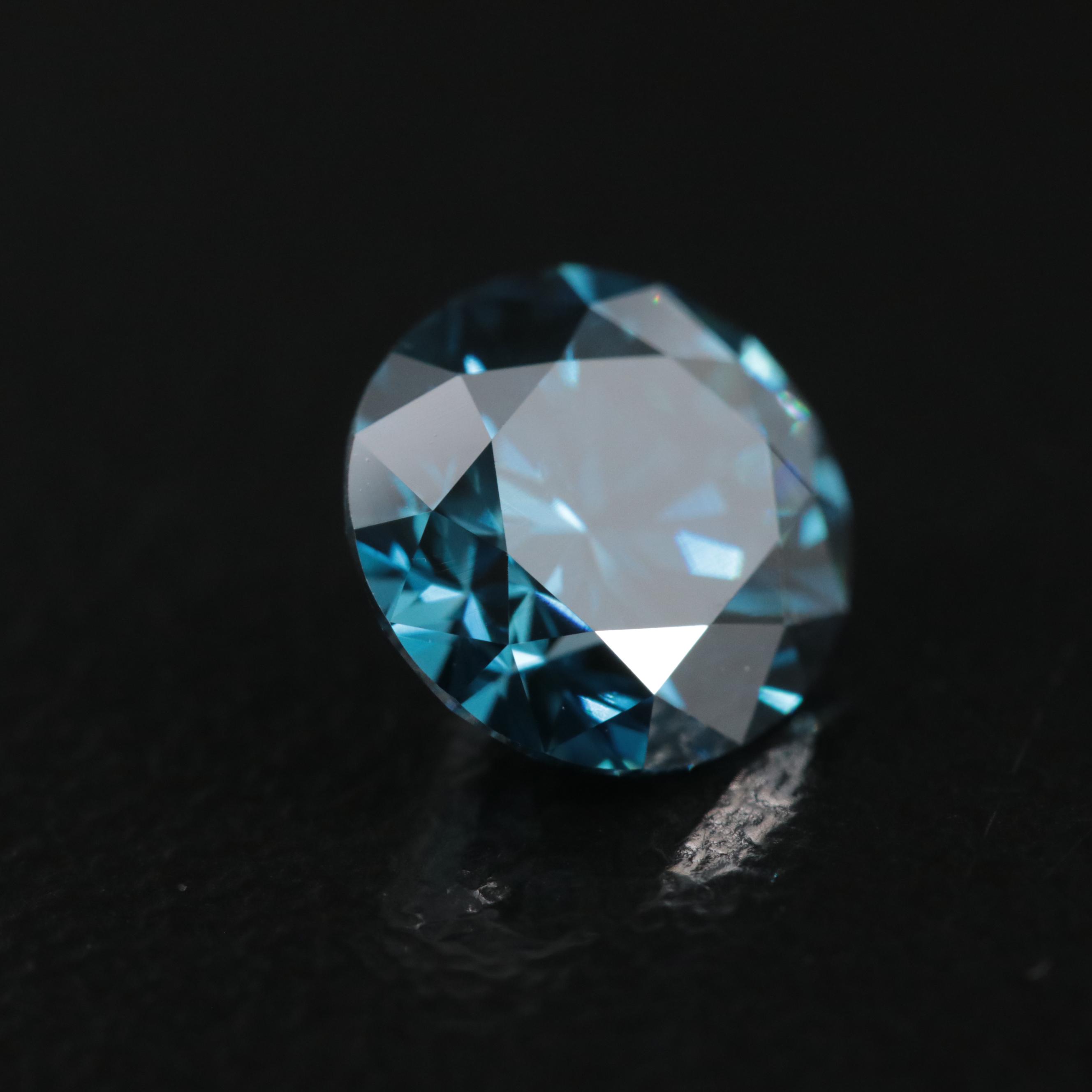 Loose 1.56 CT Fancy Deep Blue Diamond