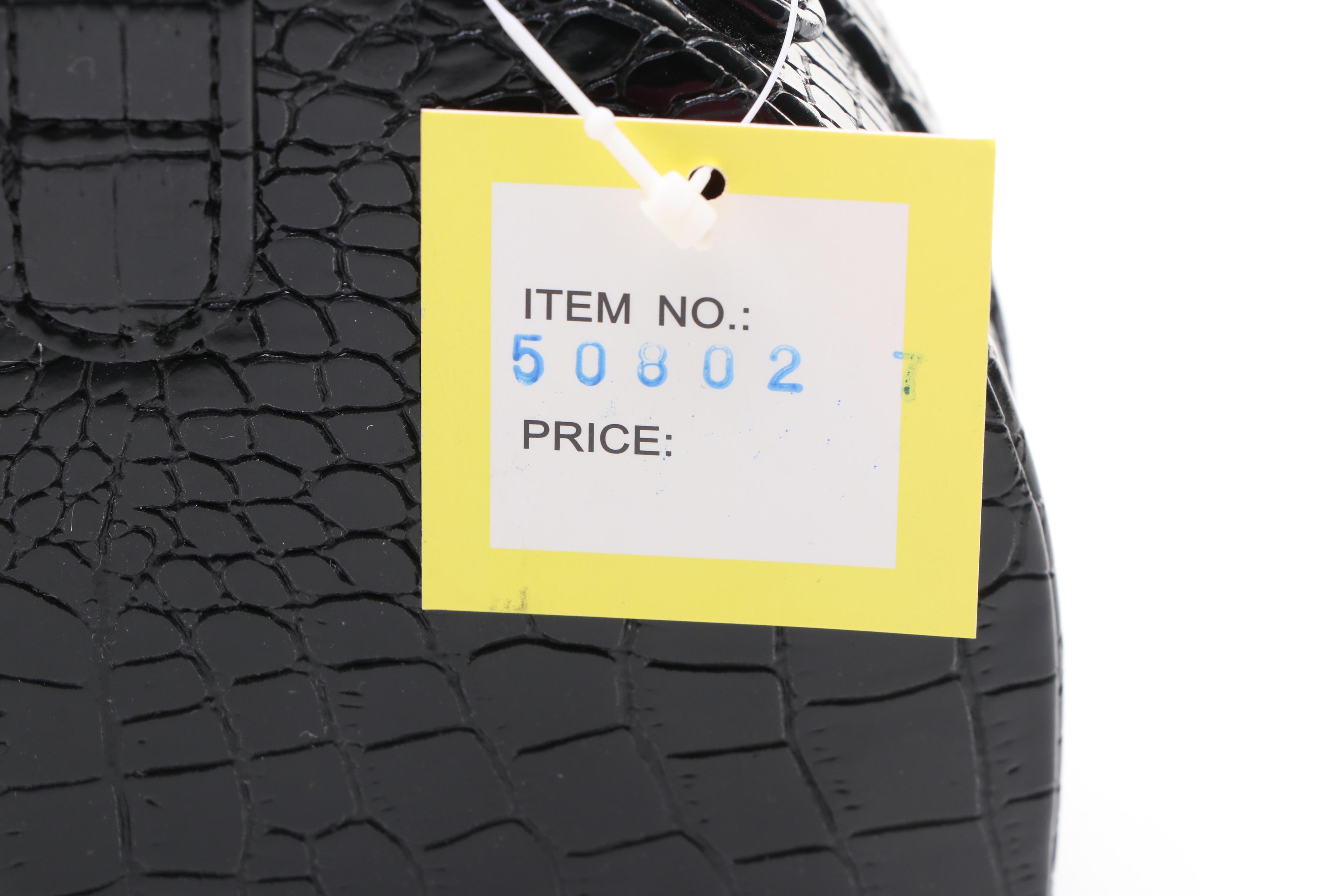 Rowallan Crocodile Embossed Faux Leather Travel Jewelry Boxes