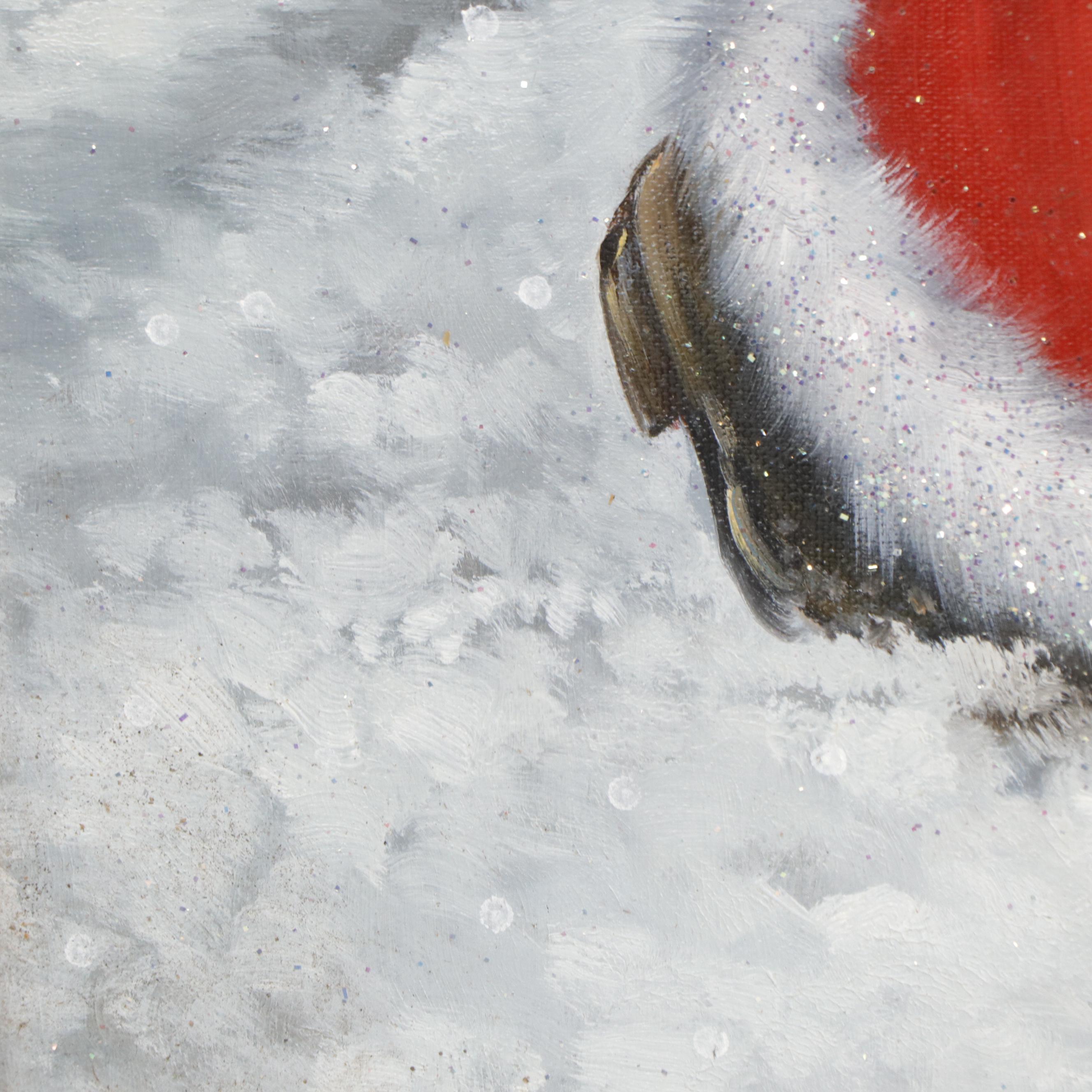 Christopher Radko Mixed Media Oil Painting "Noel Nicholas"