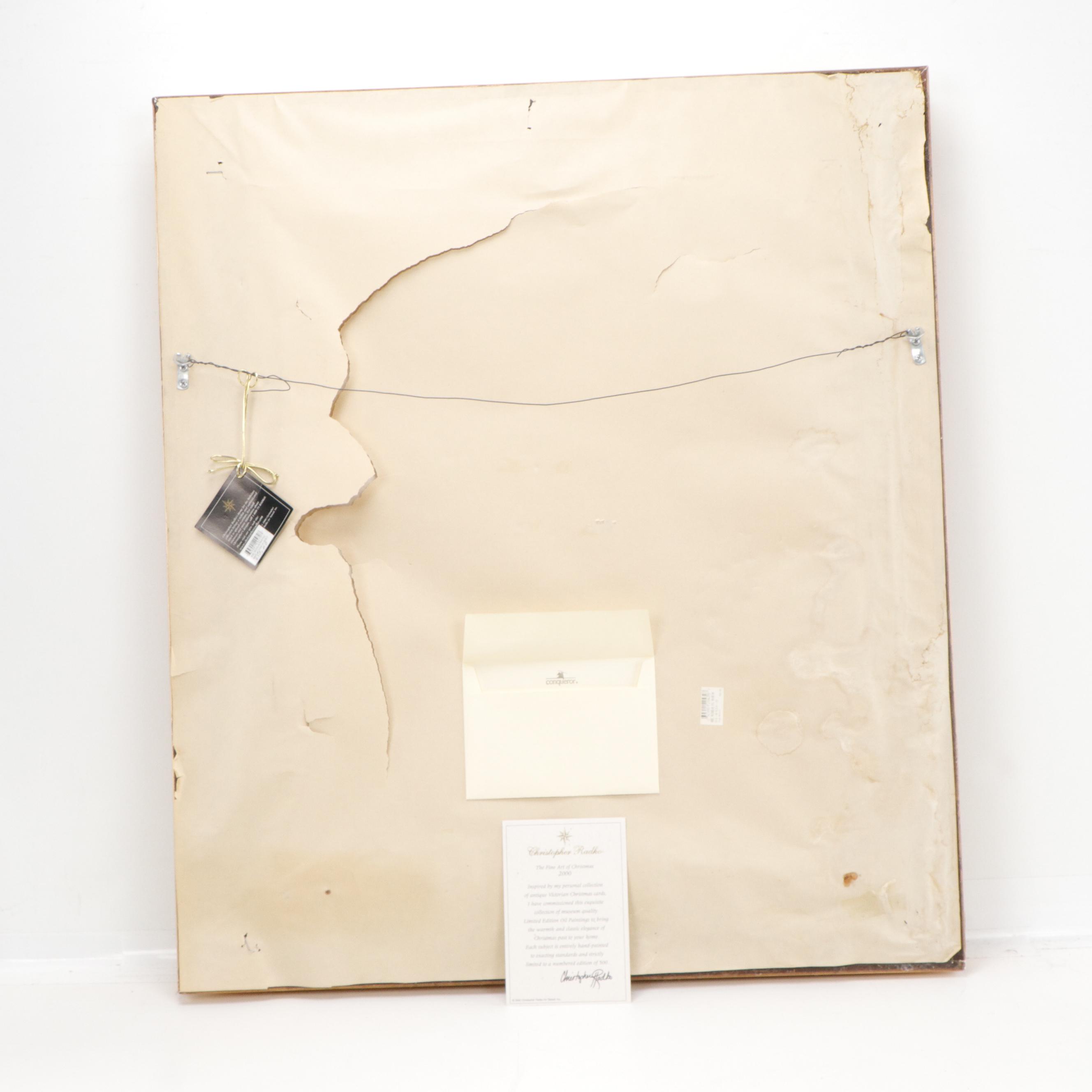 Christopher Radko Mixed Media Oil Painting "Noel Nicholas"