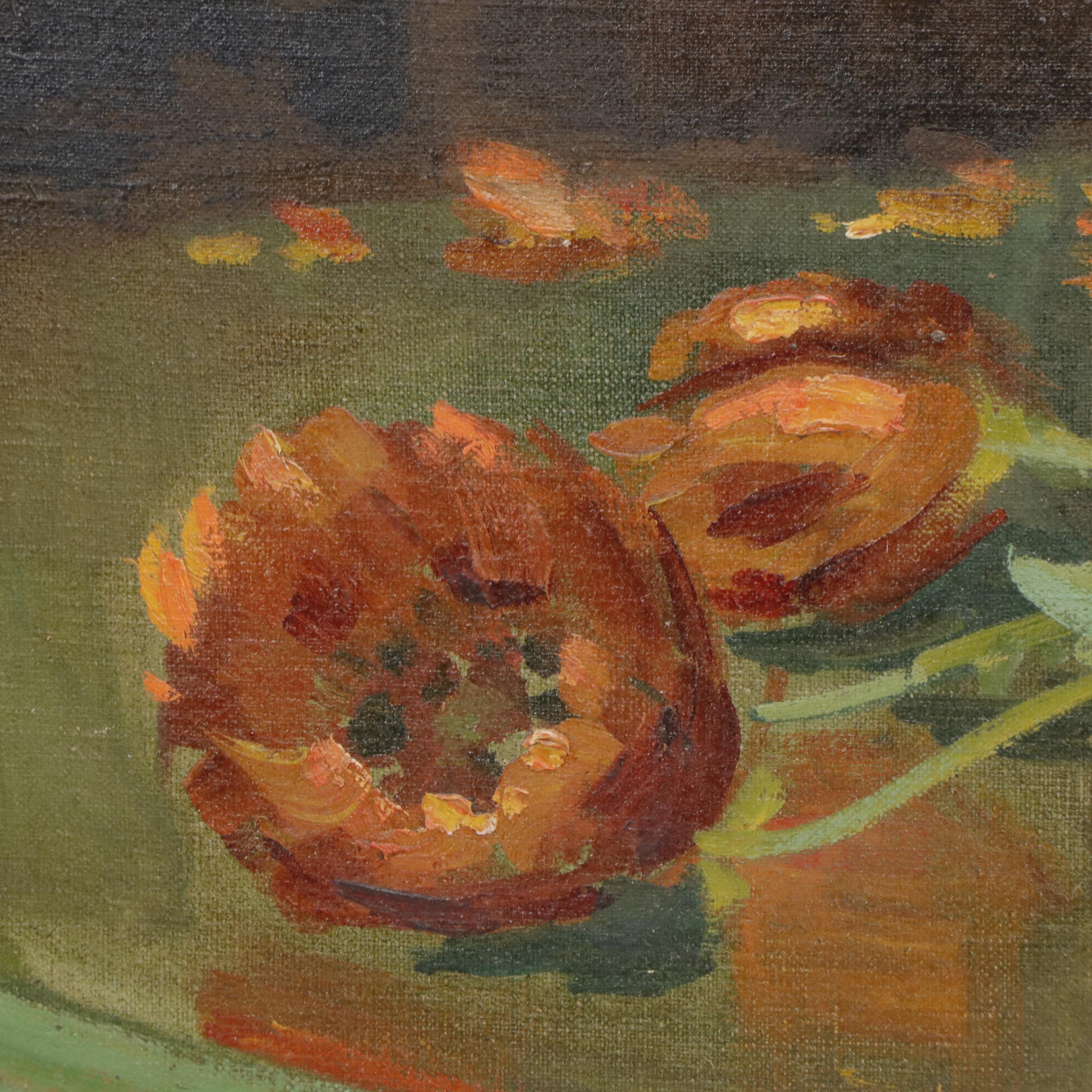 Martin Rettig Floral Still Life Oil Painting