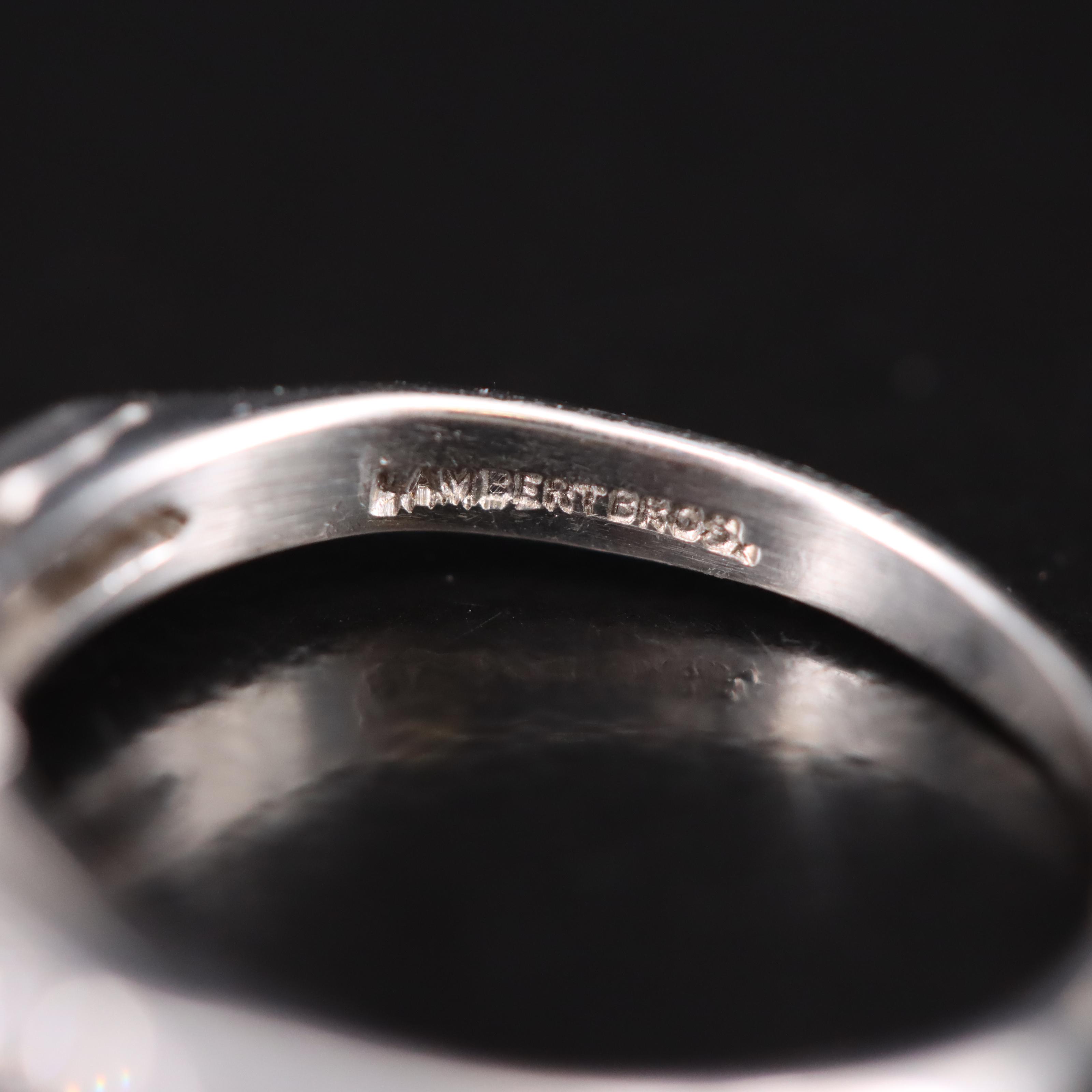 Vintage Platinum 0.79 CTW Diamond Ring