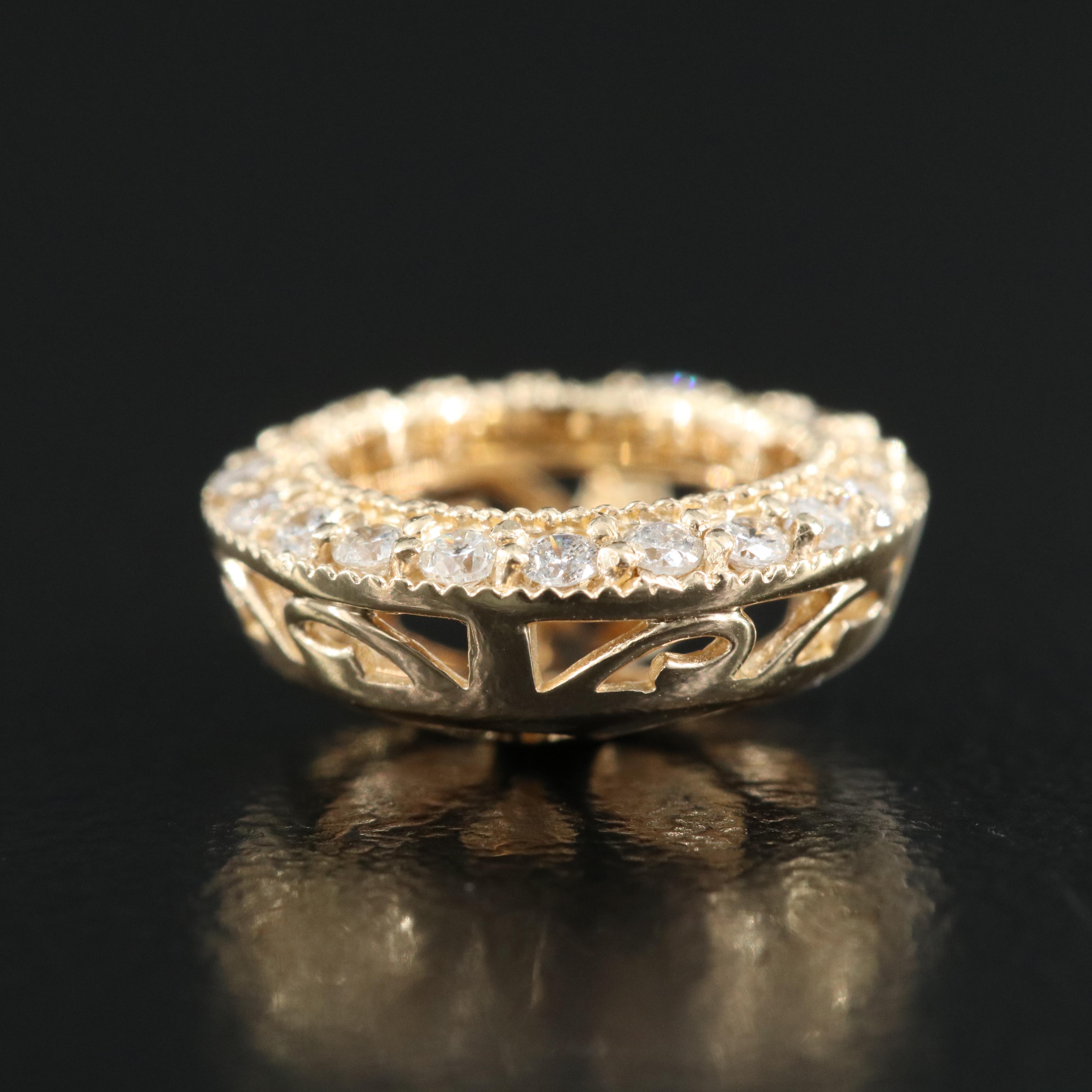 14K 0.25 CTW Diamond Single Earring Jackets