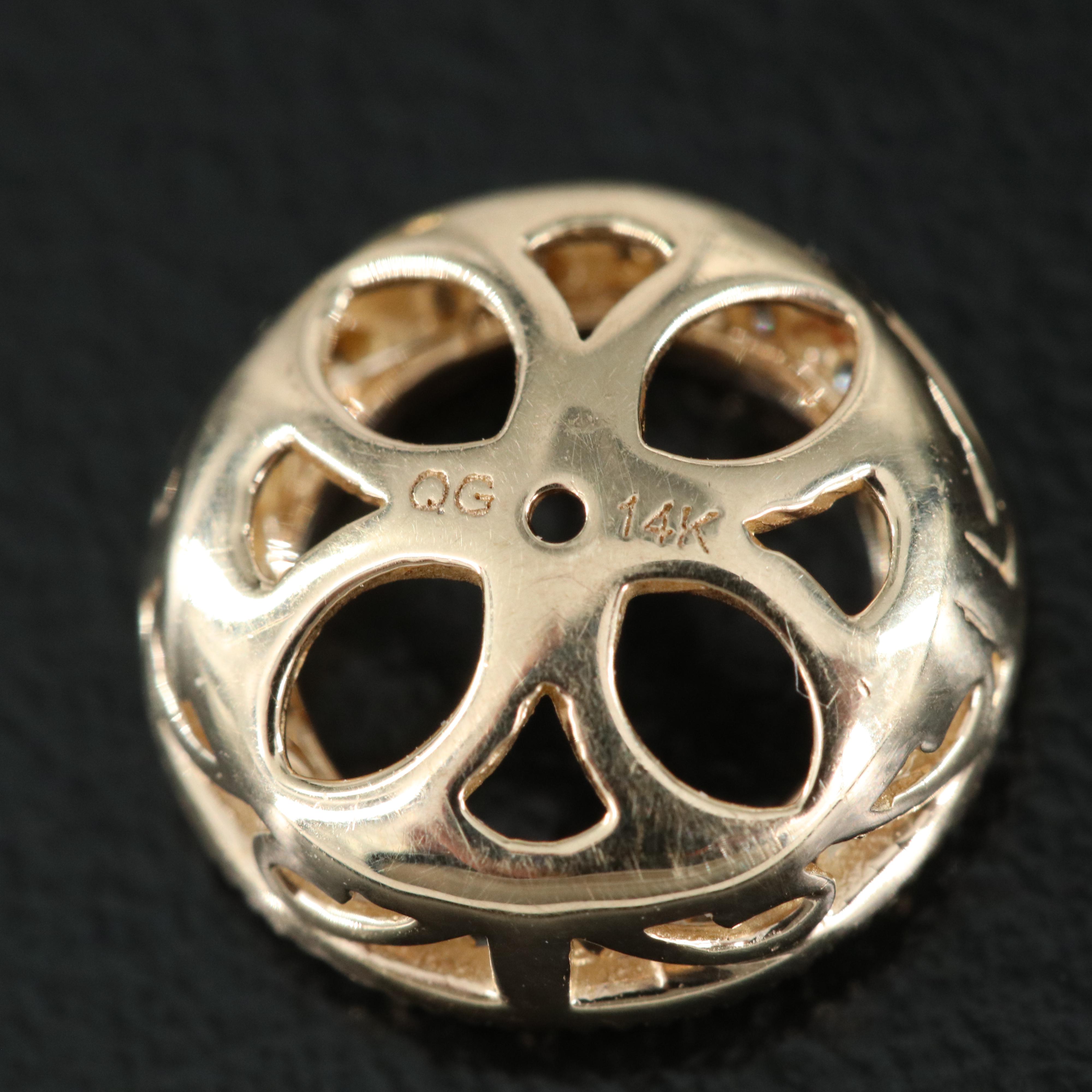 14K 0.25 CTW Diamond Single Earring Jackets