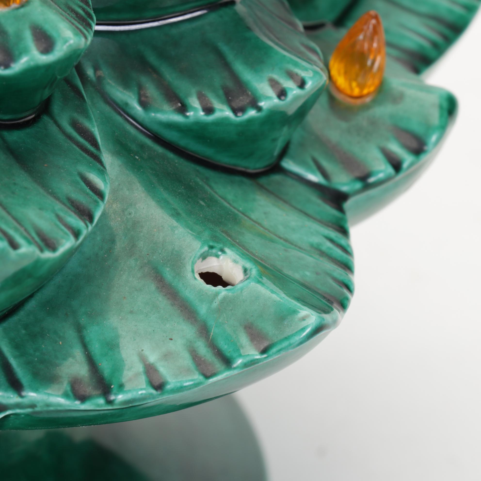 Musical, Light-Up Ceramic Christmas Tree With Novelty Holiday Mugs