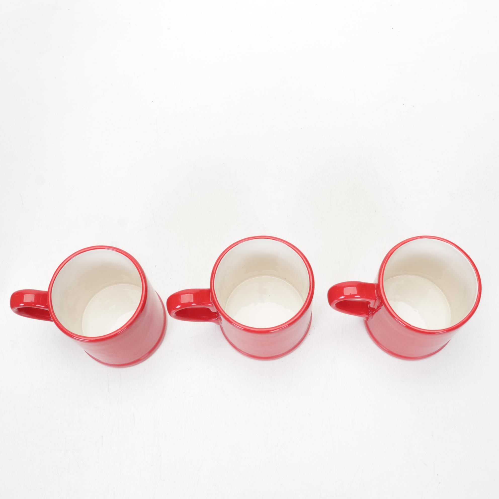 Musical, Light-Up Ceramic Christmas Tree With Novelty Holiday Mugs