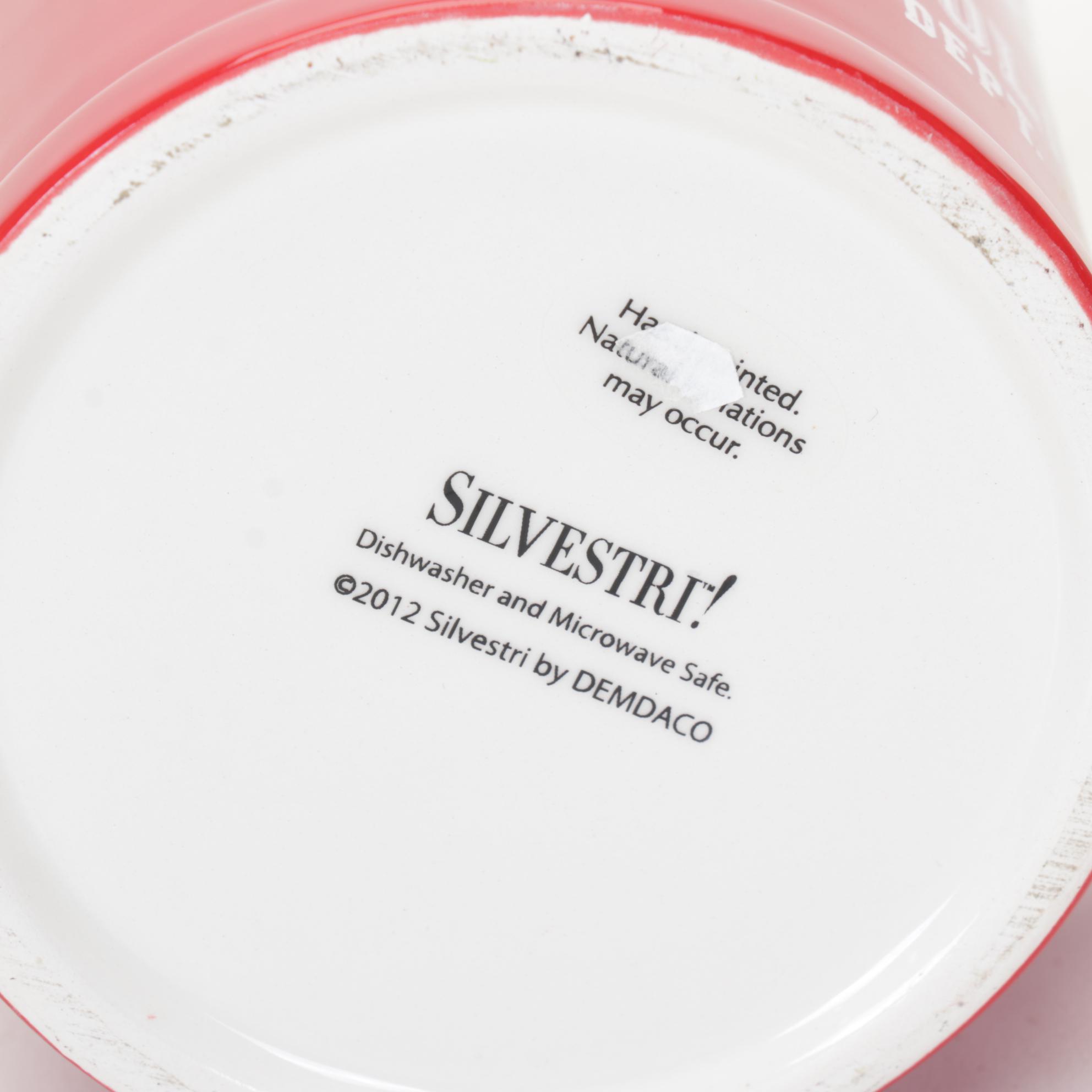 Musical, Light-Up Ceramic Christmas Tree With Novelty Holiday Mugs