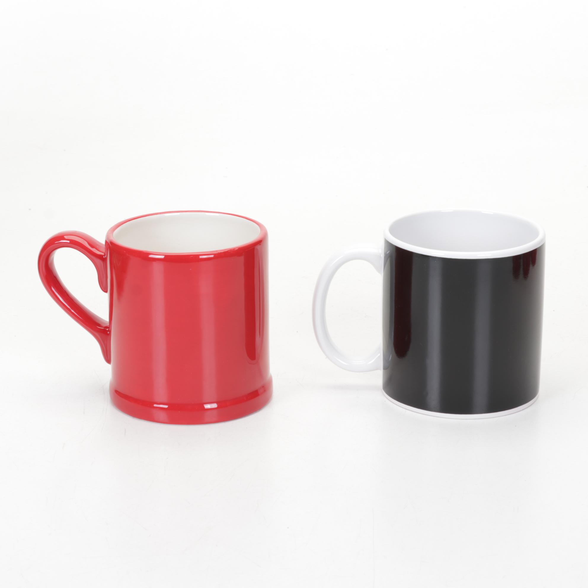 Musical, Light-Up Ceramic Christmas Tree With Novelty Holiday Mugs