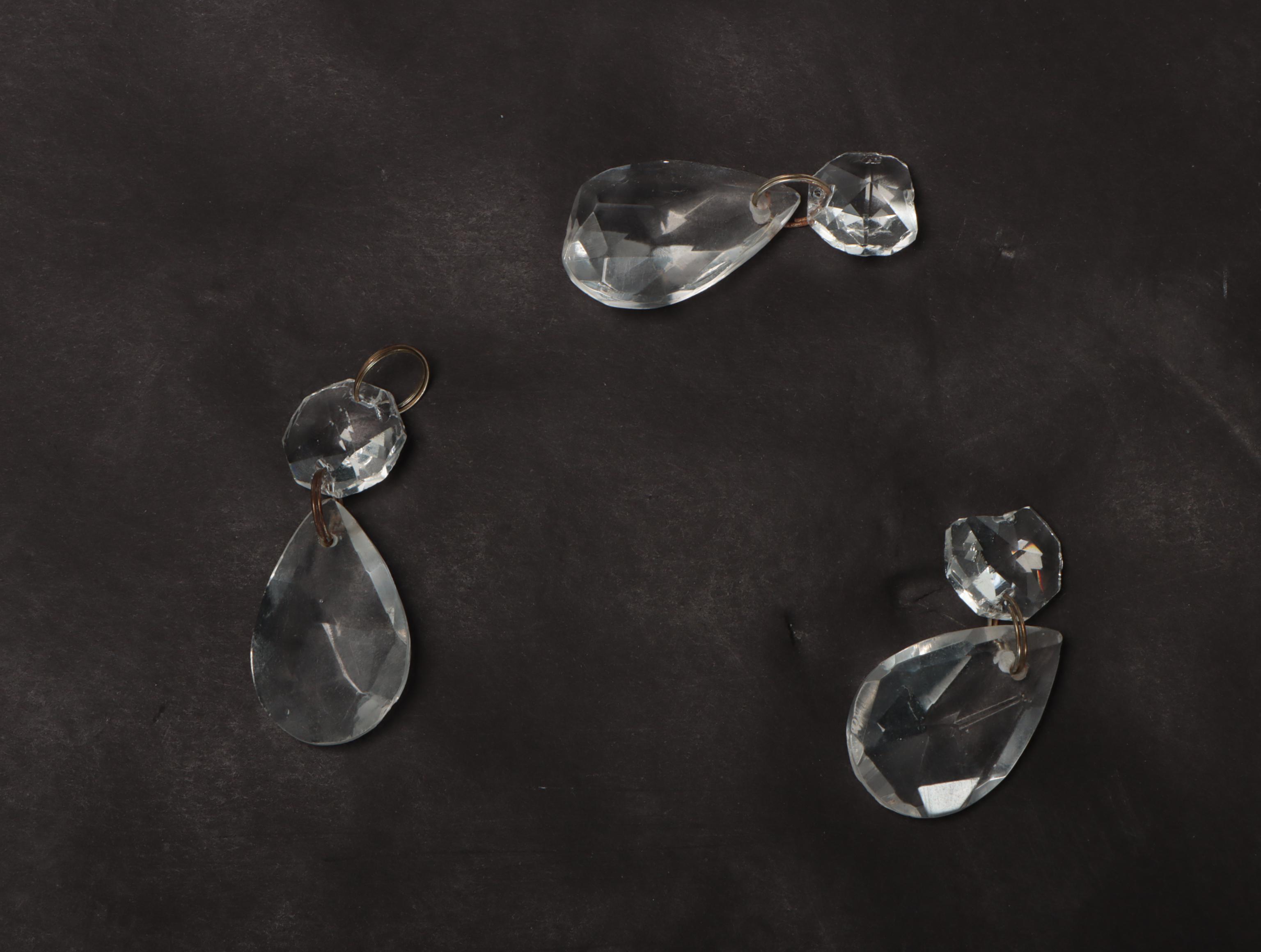 Metal and Crystal Prism Pendant Light