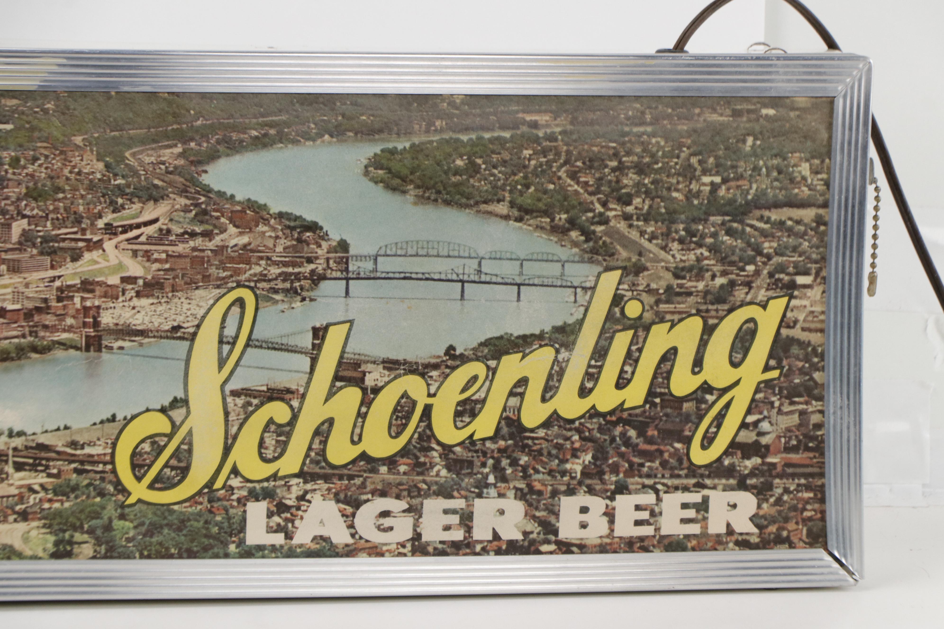 Cincinnati Schoenling Beer Lit Sign