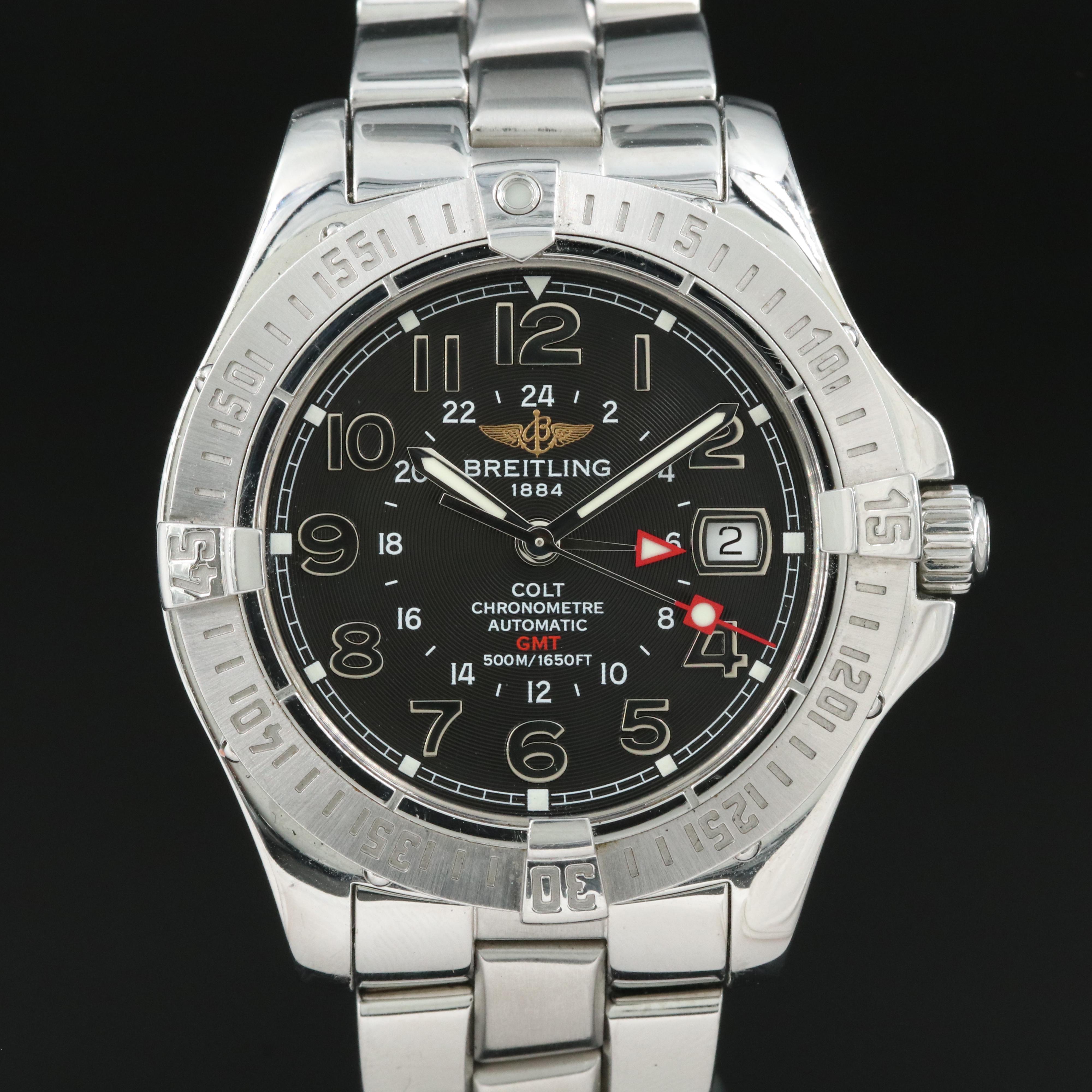 Breitling Colt GMT Automatic with Date Stainless Steel Watch