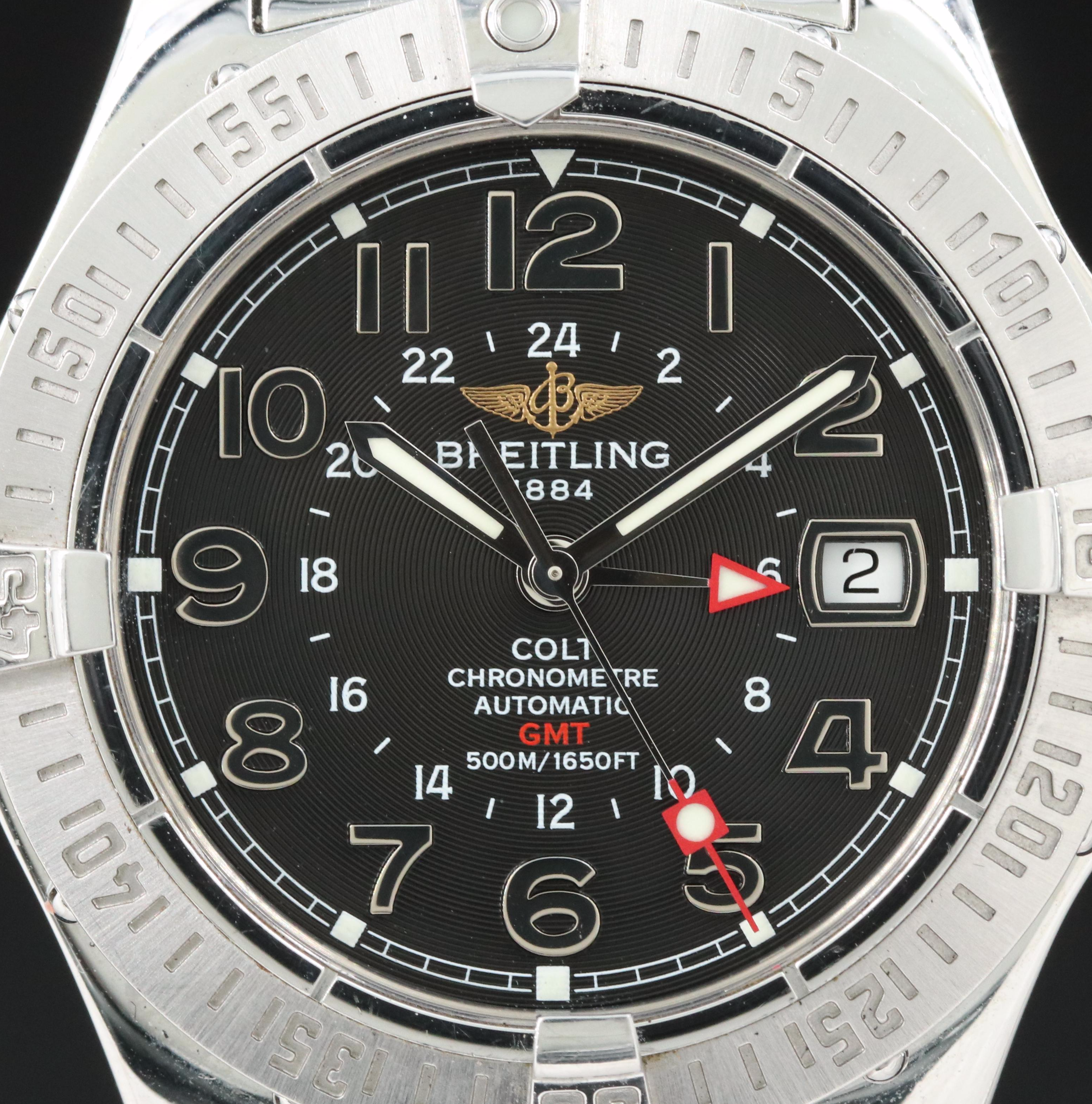 Breitling Colt GMT Automatic with Date Stainless Steel Watch