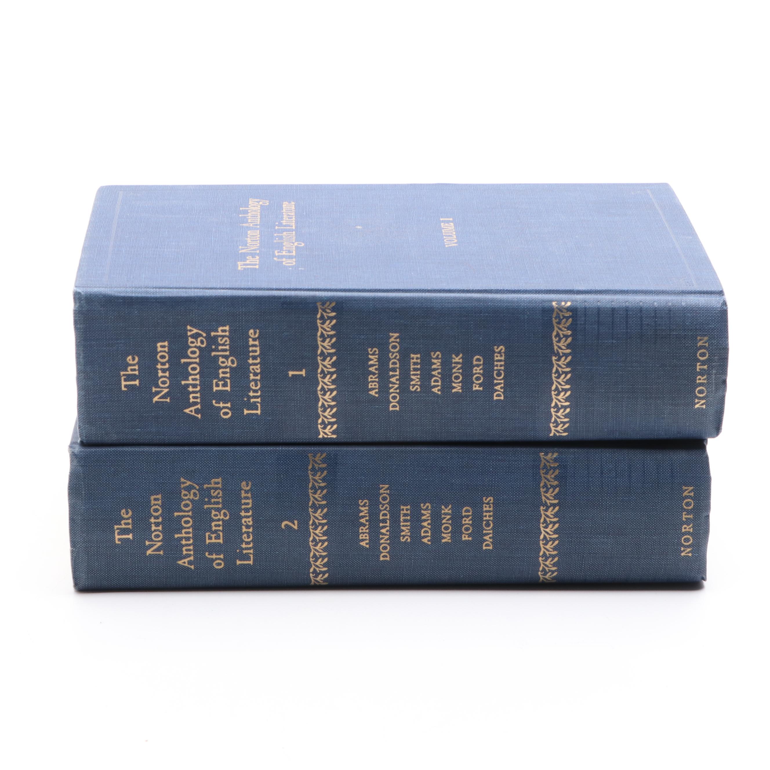 "The Norton Anthology of Literature" Two Volume Set, Mid-20th Century