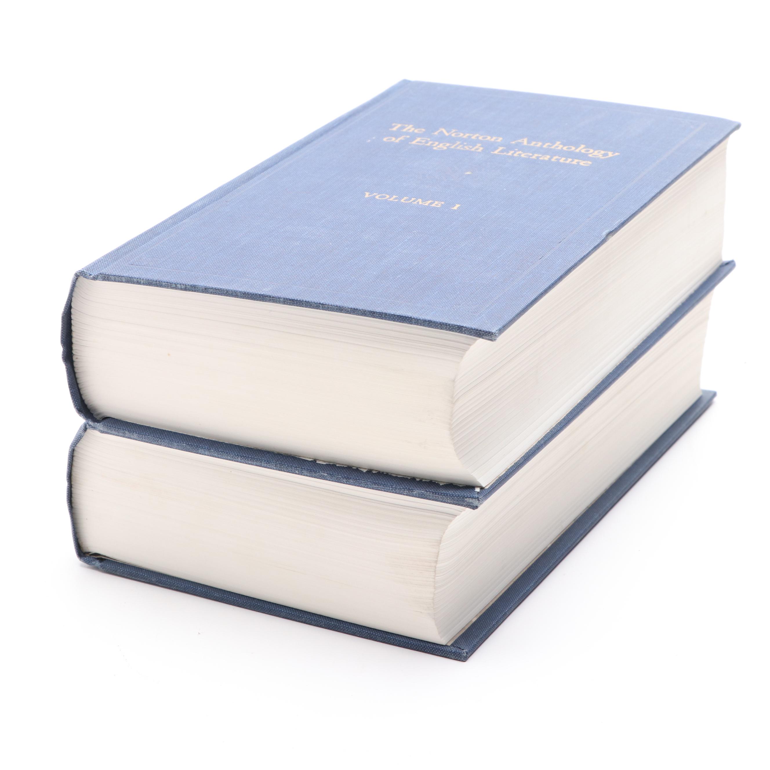"The Norton Anthology of Literature" Two Volume Set, Mid-20th Century