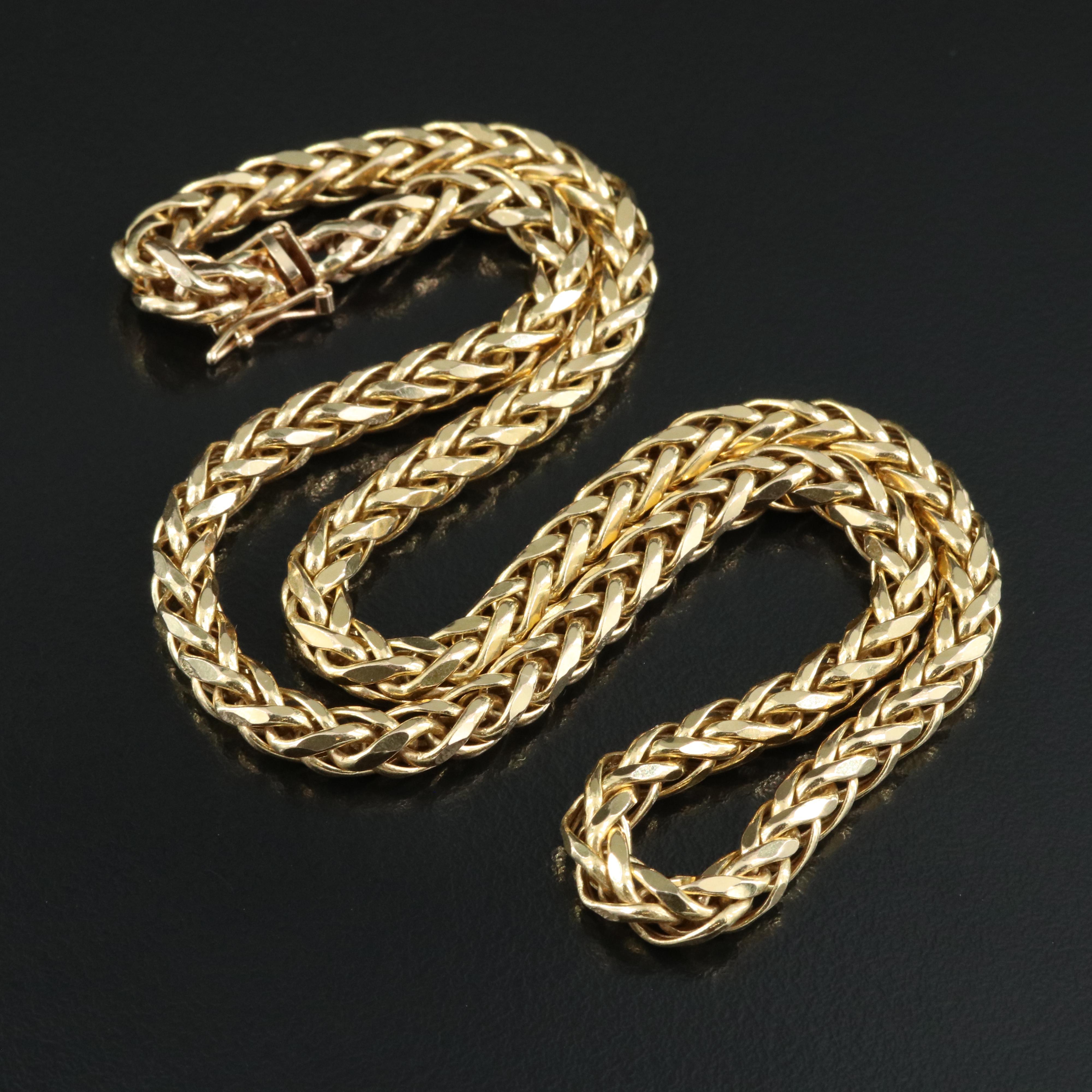 14K Spiga Chain Necklace