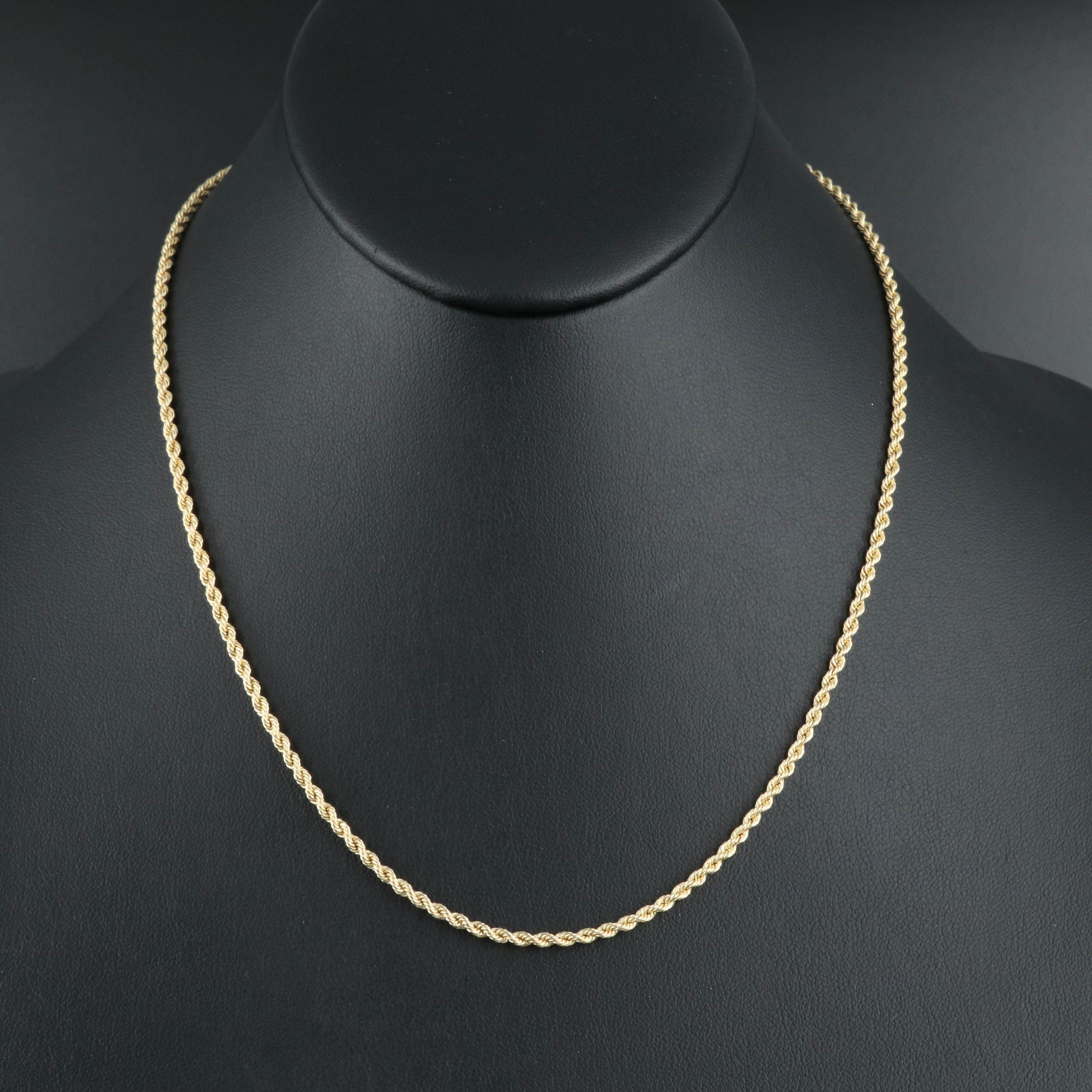 14K Rope Chain Necklace