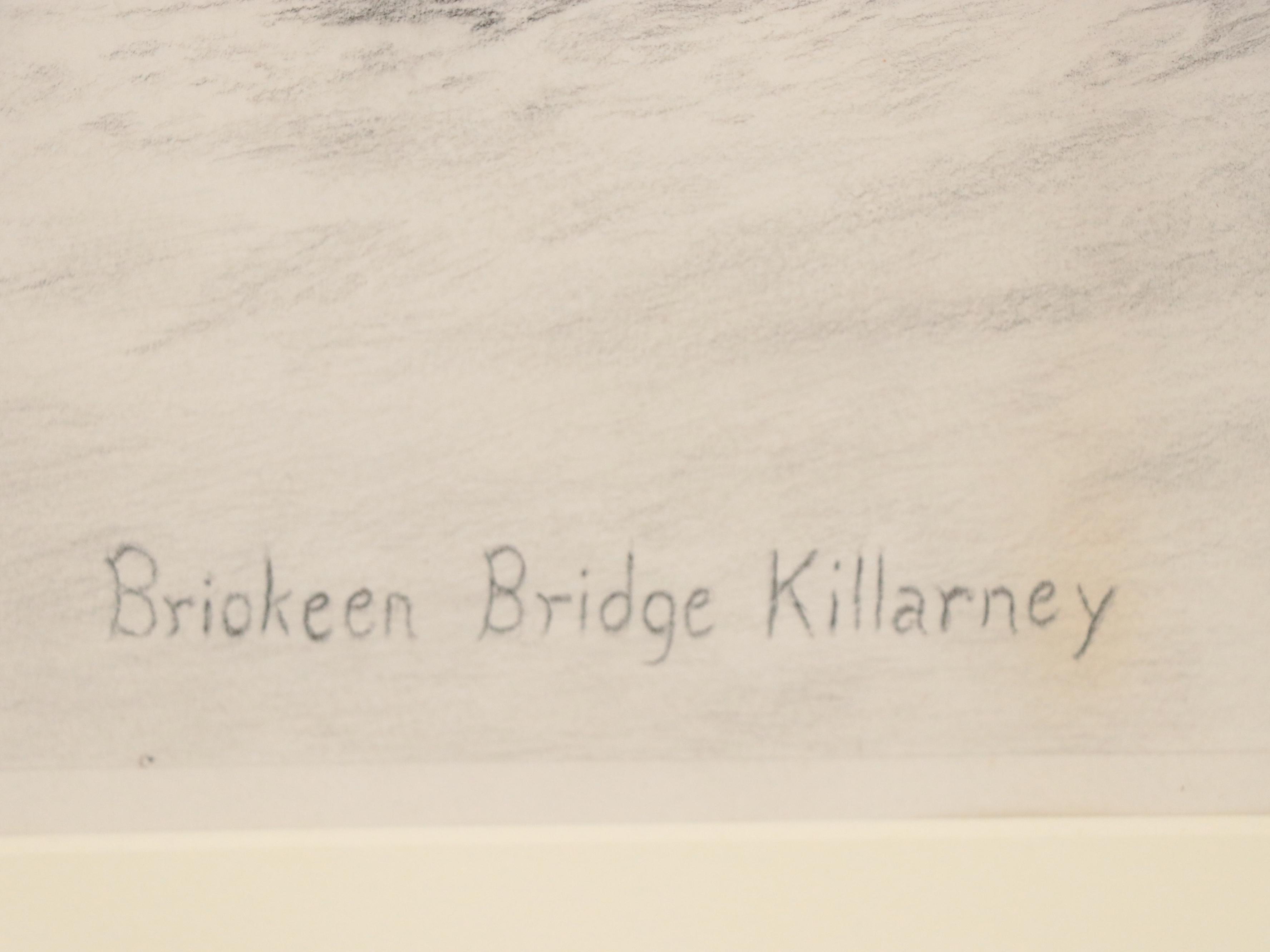 After Brickeen Bridge Killarney Lithograph of Ireland