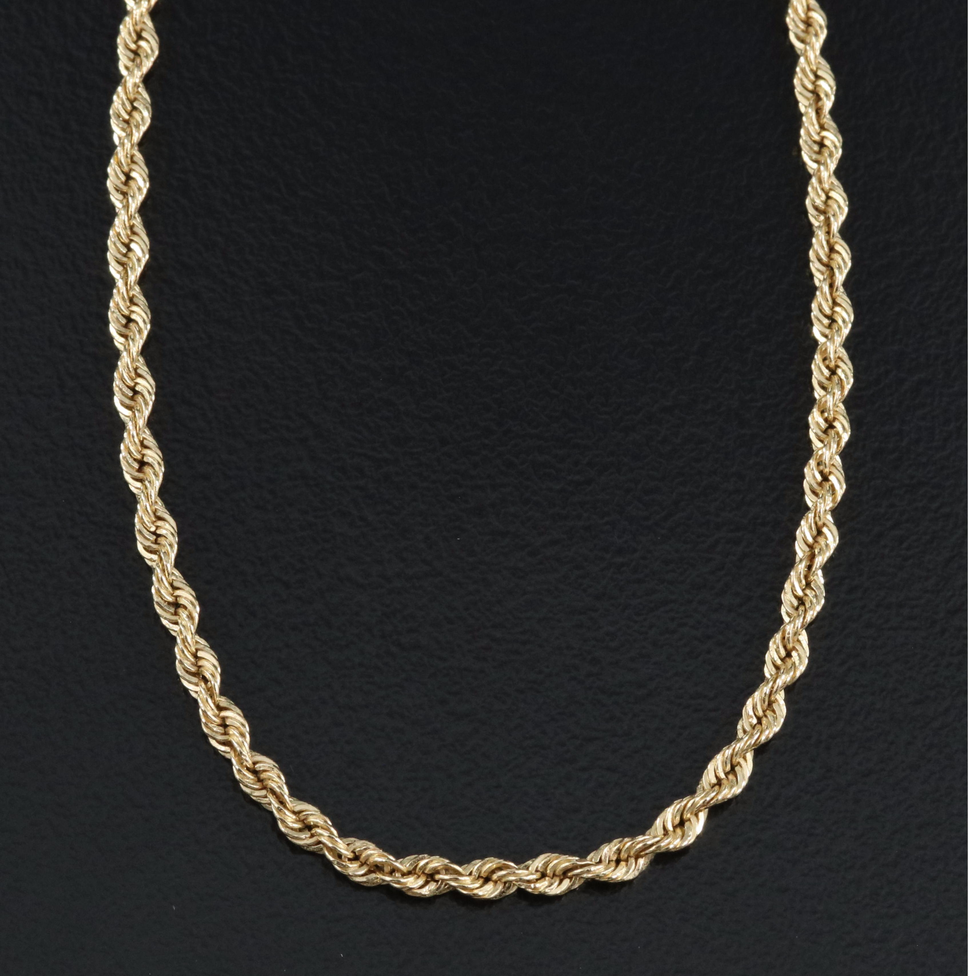 14K Rope Chain Necklace