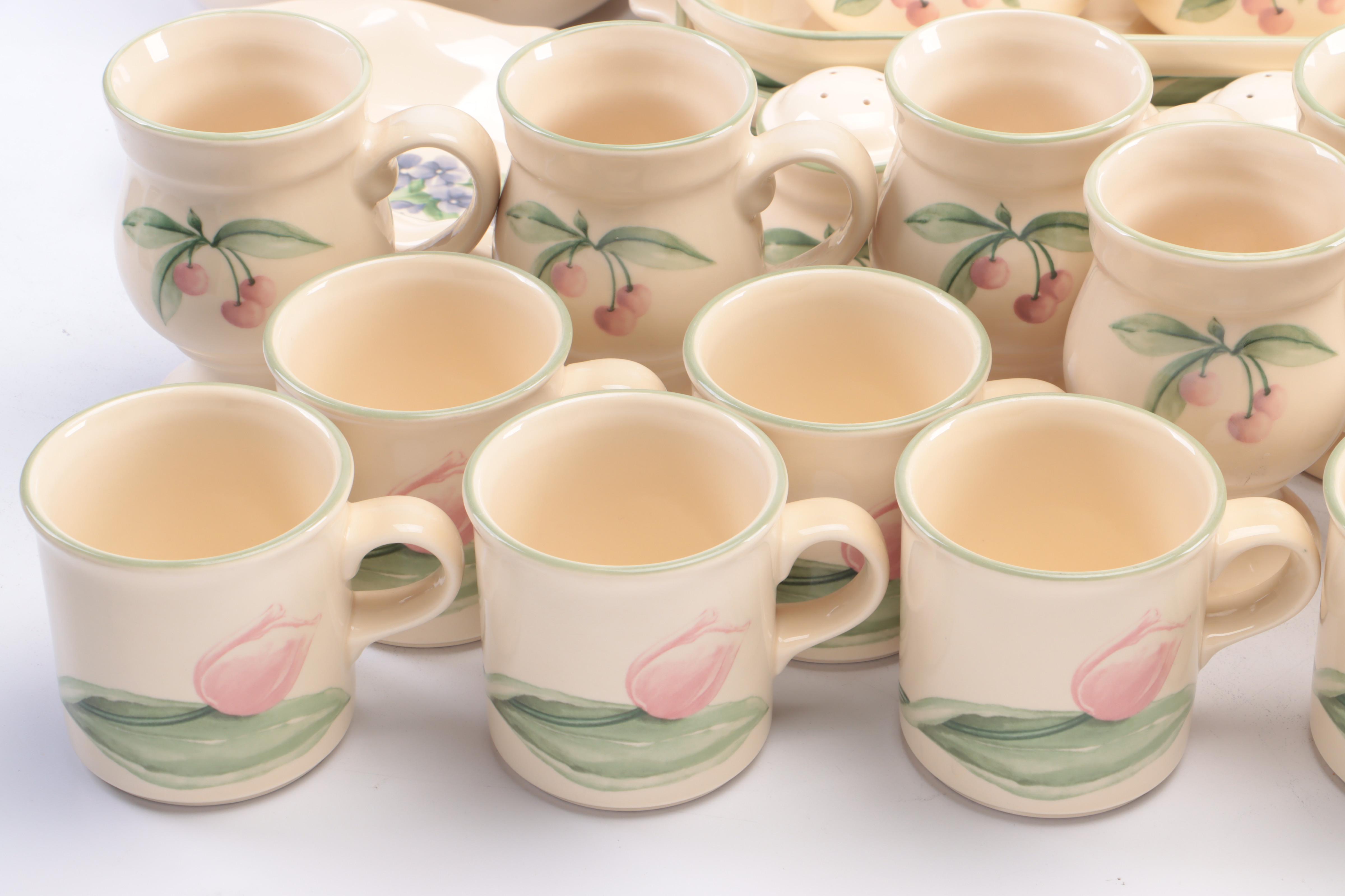 Pfaltzgraff "Garden Party" Stoneware Set