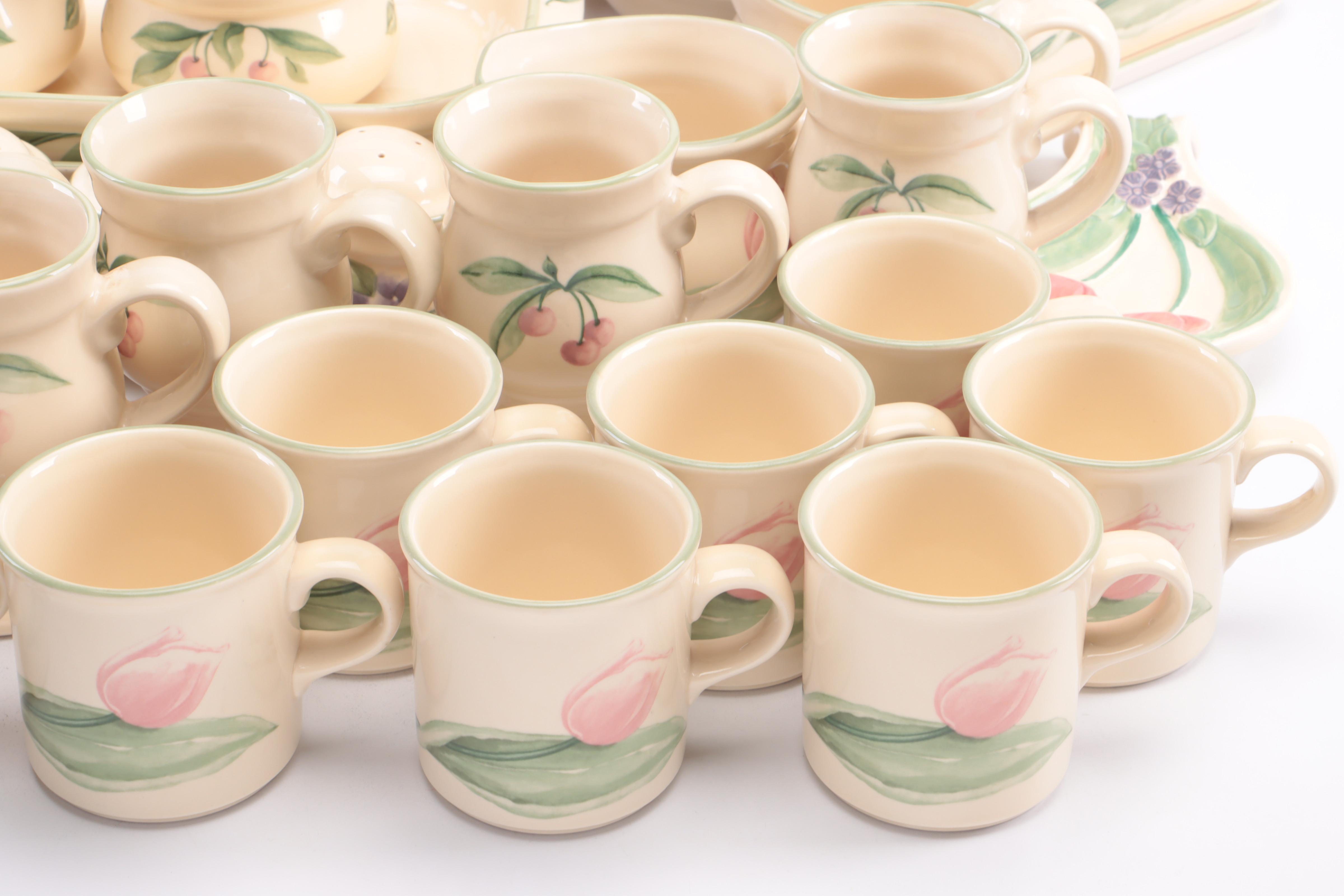 Pfaltzgraff "Garden Party" Stoneware Set