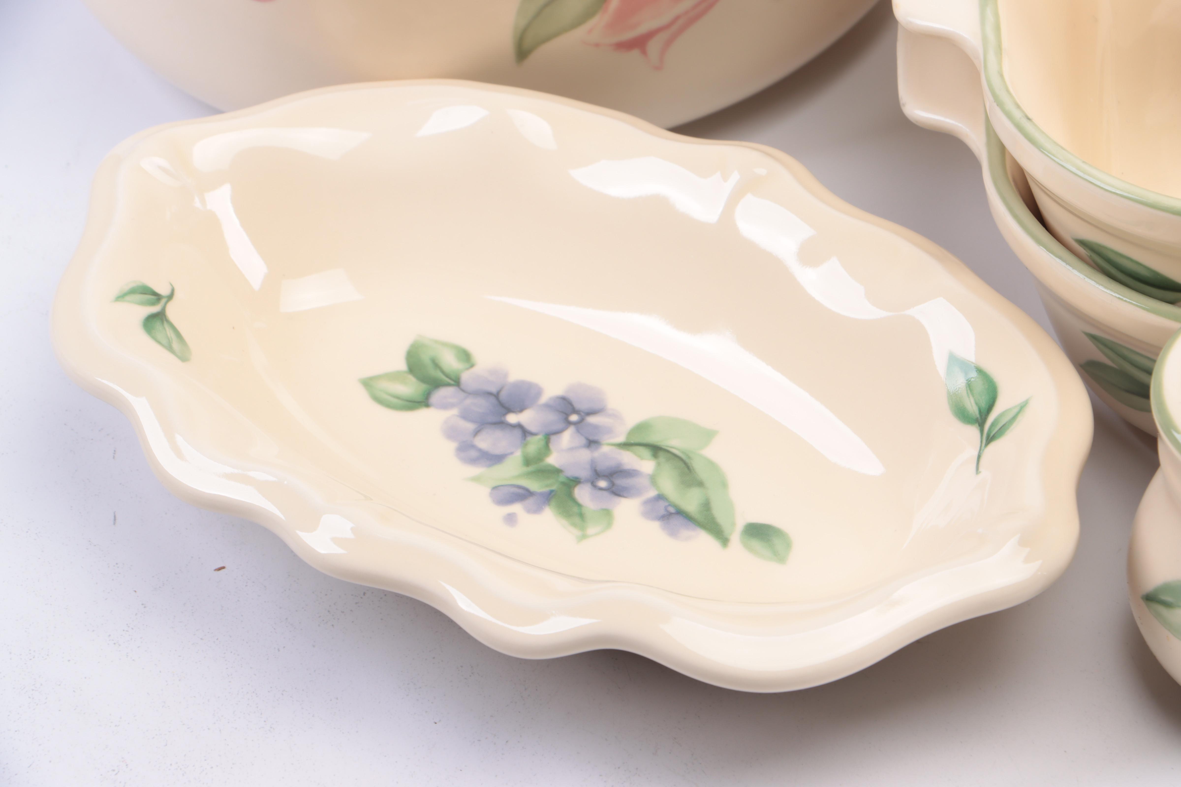 Pfaltzgraff "Garden Party" Stoneware Set