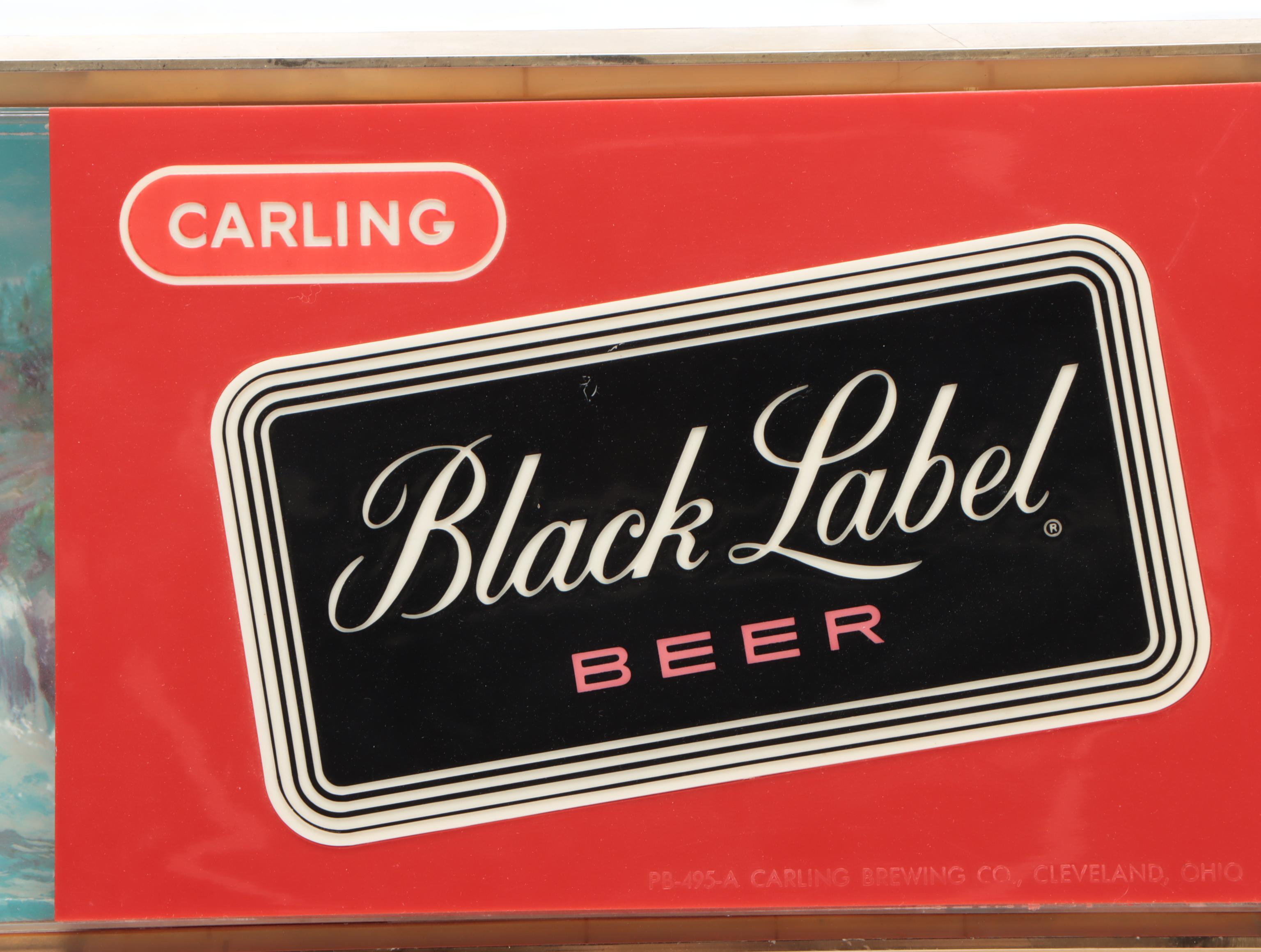 Carling Black Label Beer Illuminated Advertising Sign
