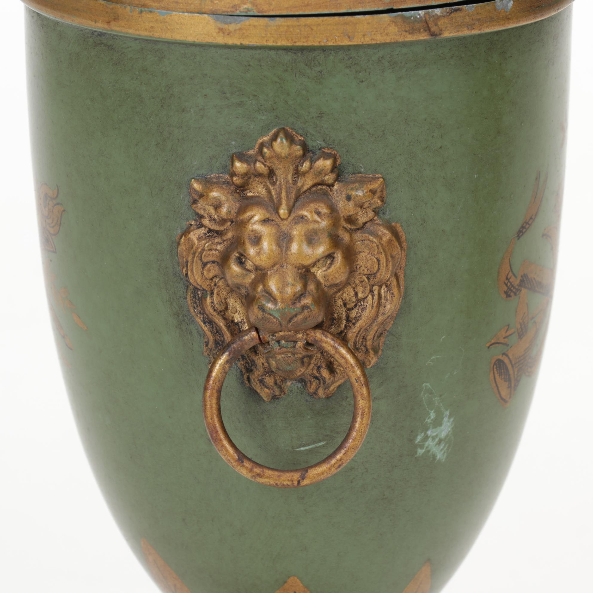 Hand-Painted French Tole Ware, Antique