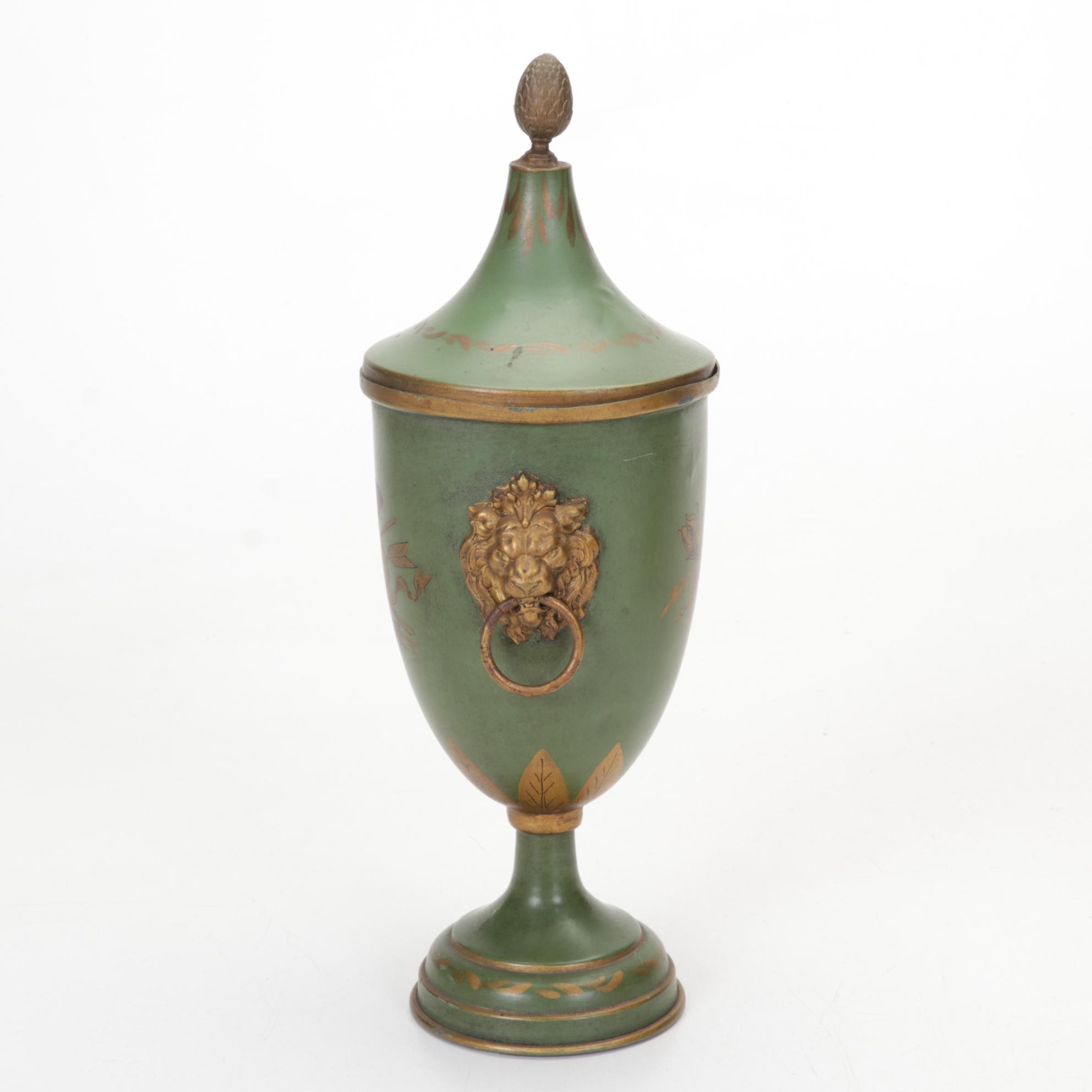 Hand-Painted French Tole Ware, Antique