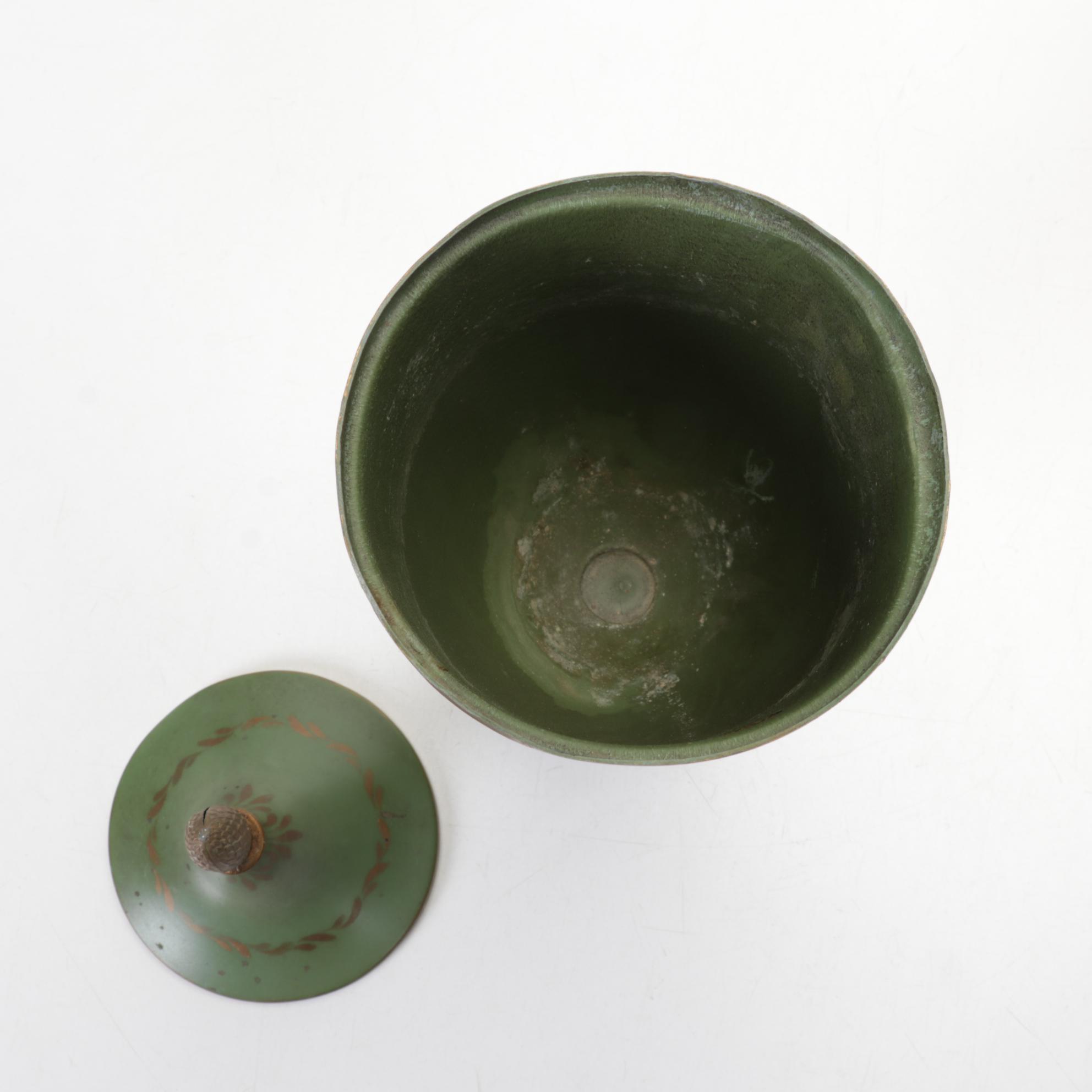 Hand-Painted French Tole Ware, Antique