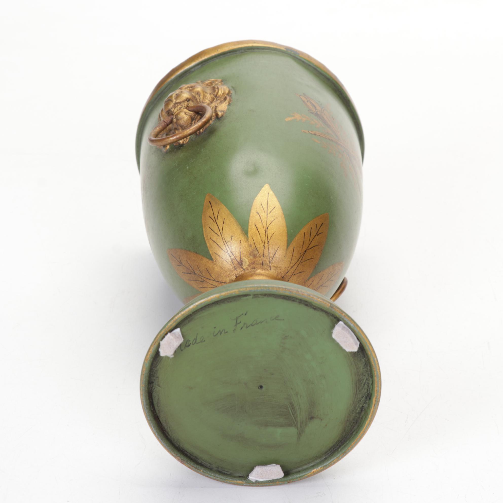 Hand-Painted French Tole Ware, Antique