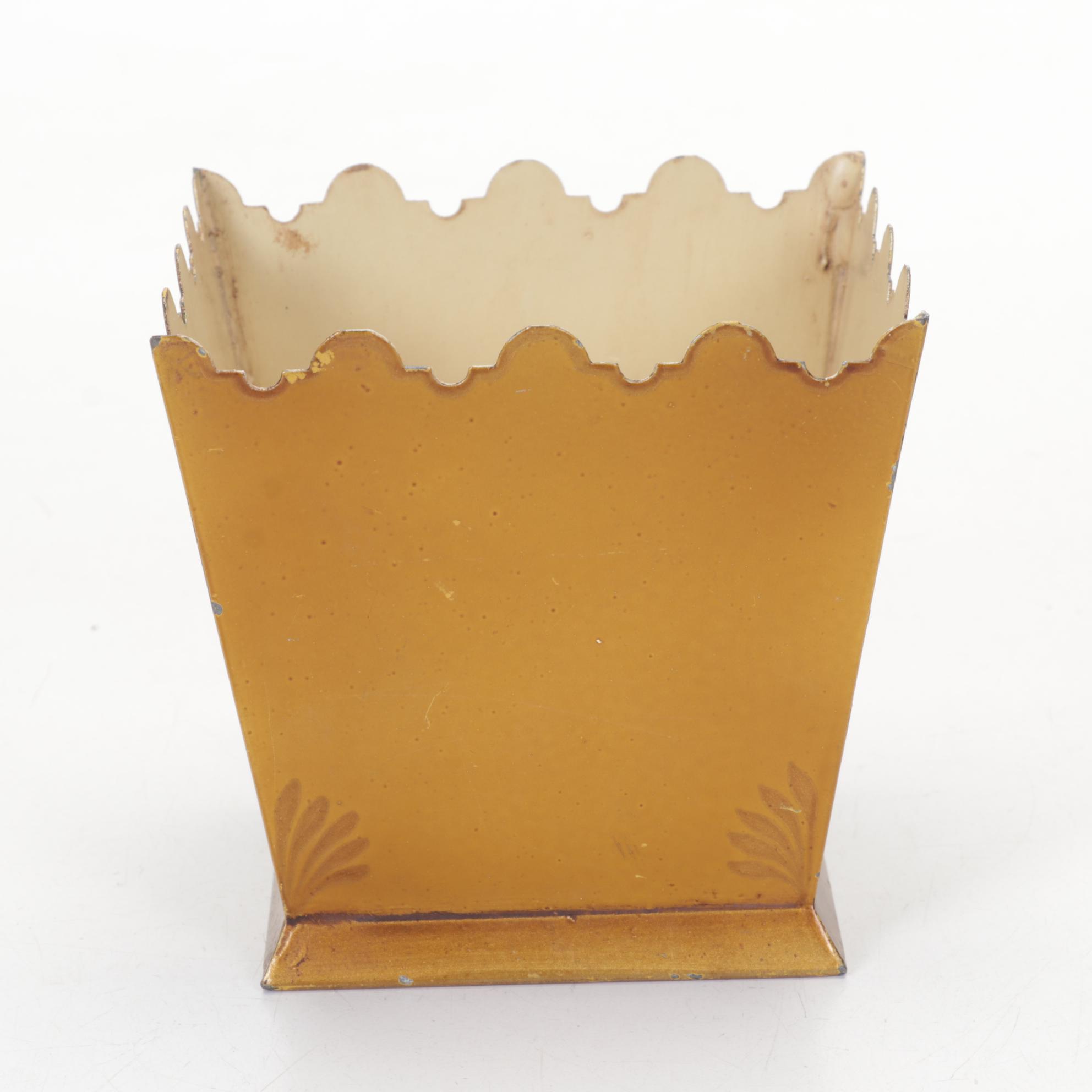 Hand-Painted French Tole Ware, Antique