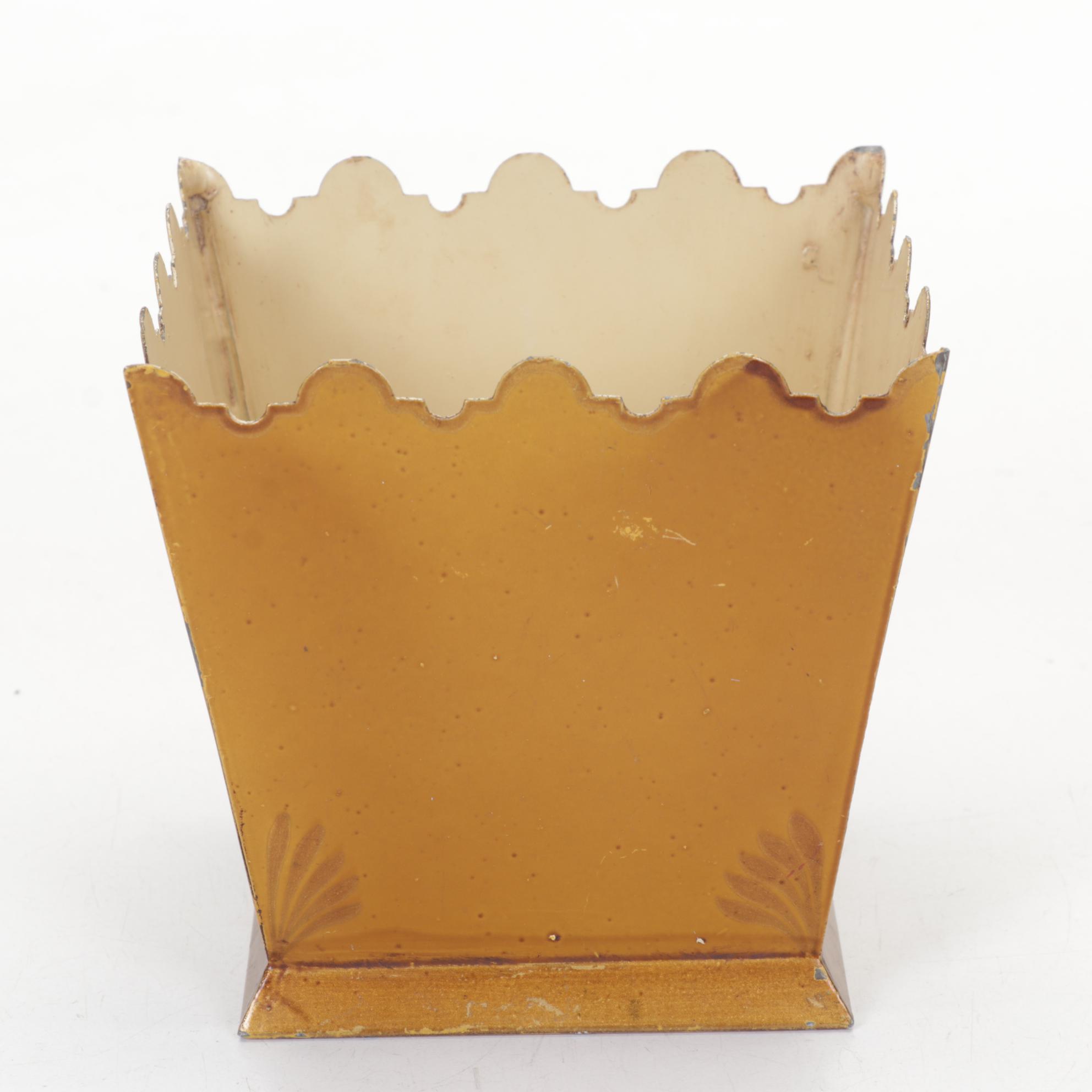 Hand-Painted French Tole Ware, Antique