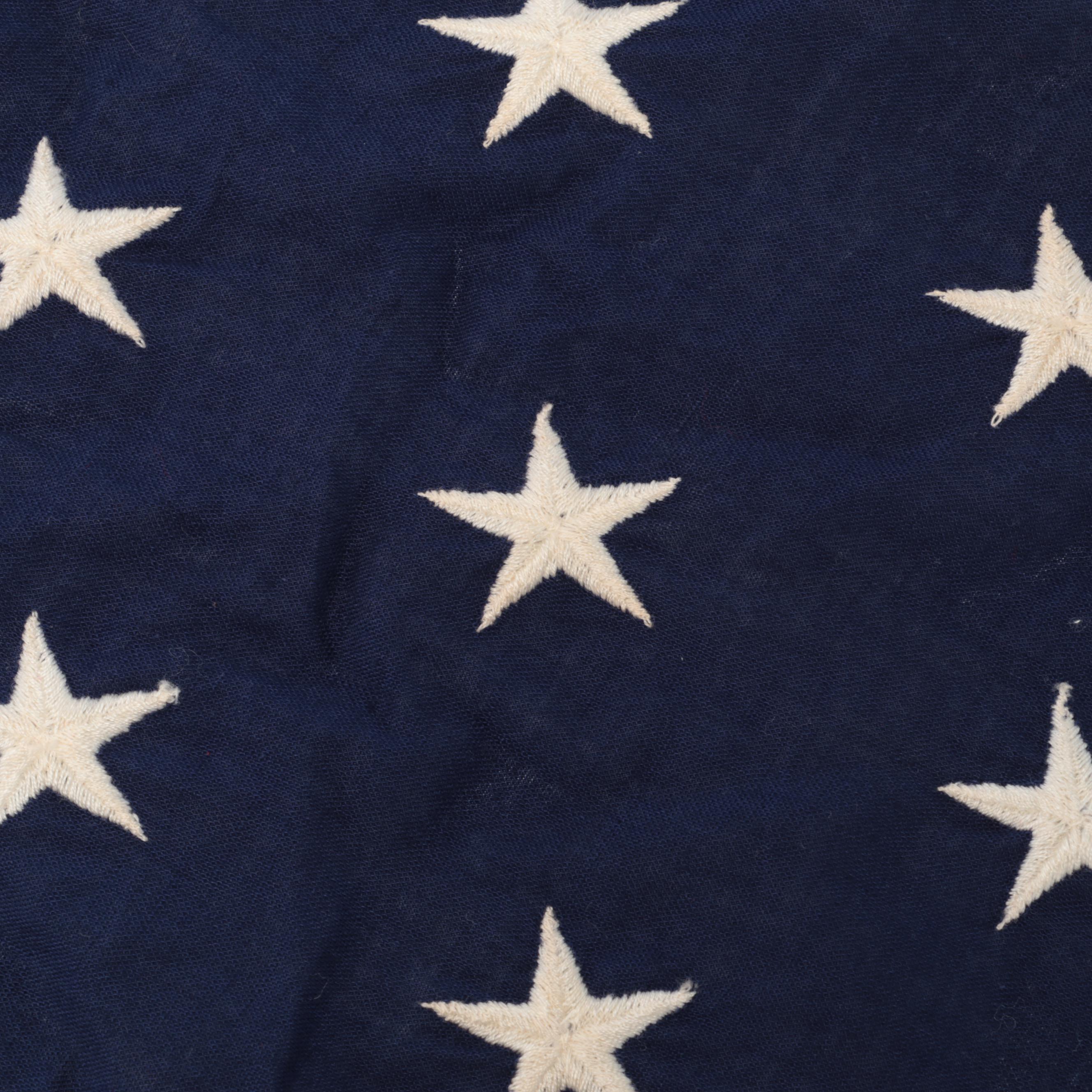 Jupiter Brand 49 Star American Flag, Mid-20th Century