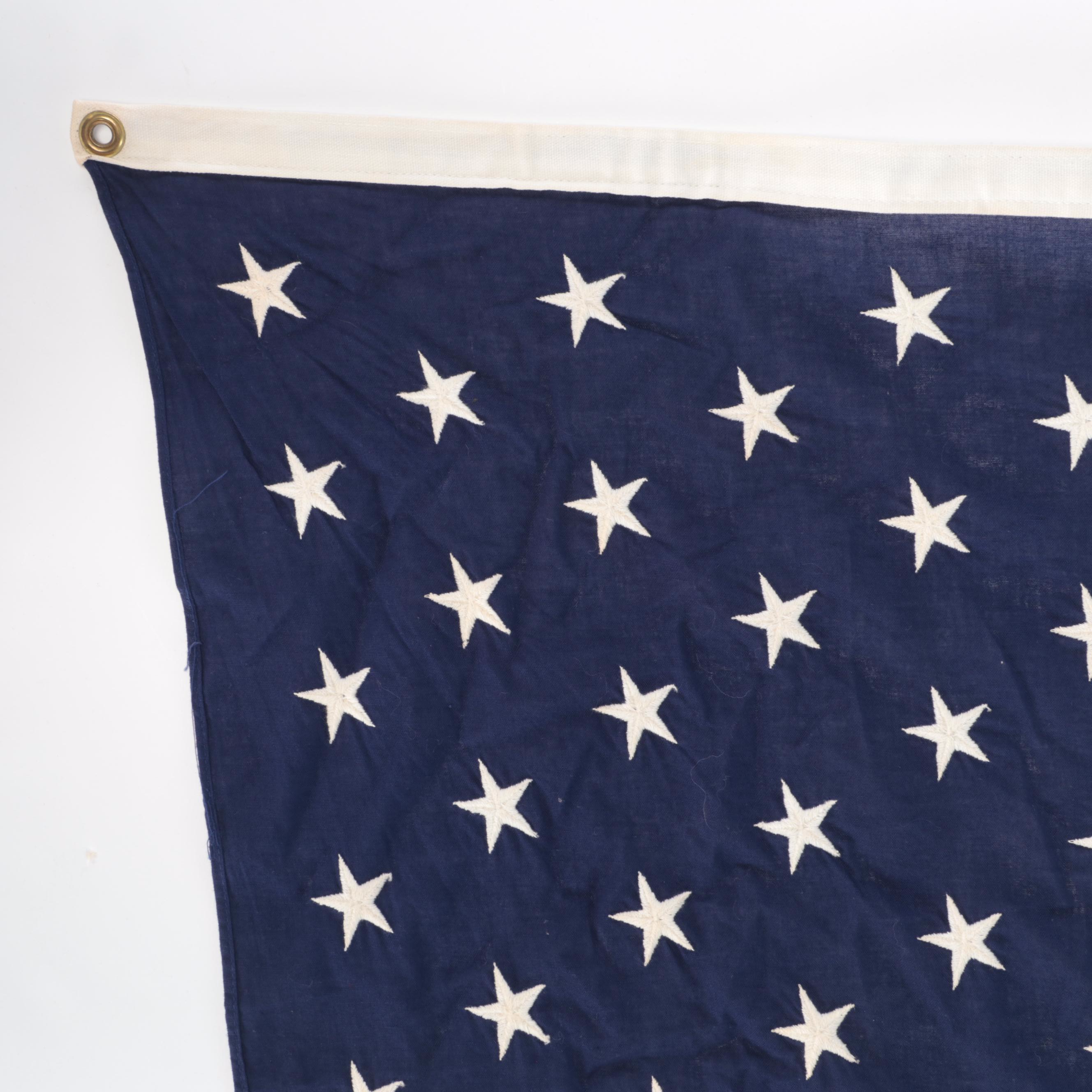 Jupiter Brand 49 Star American Flag, Mid-20th Century