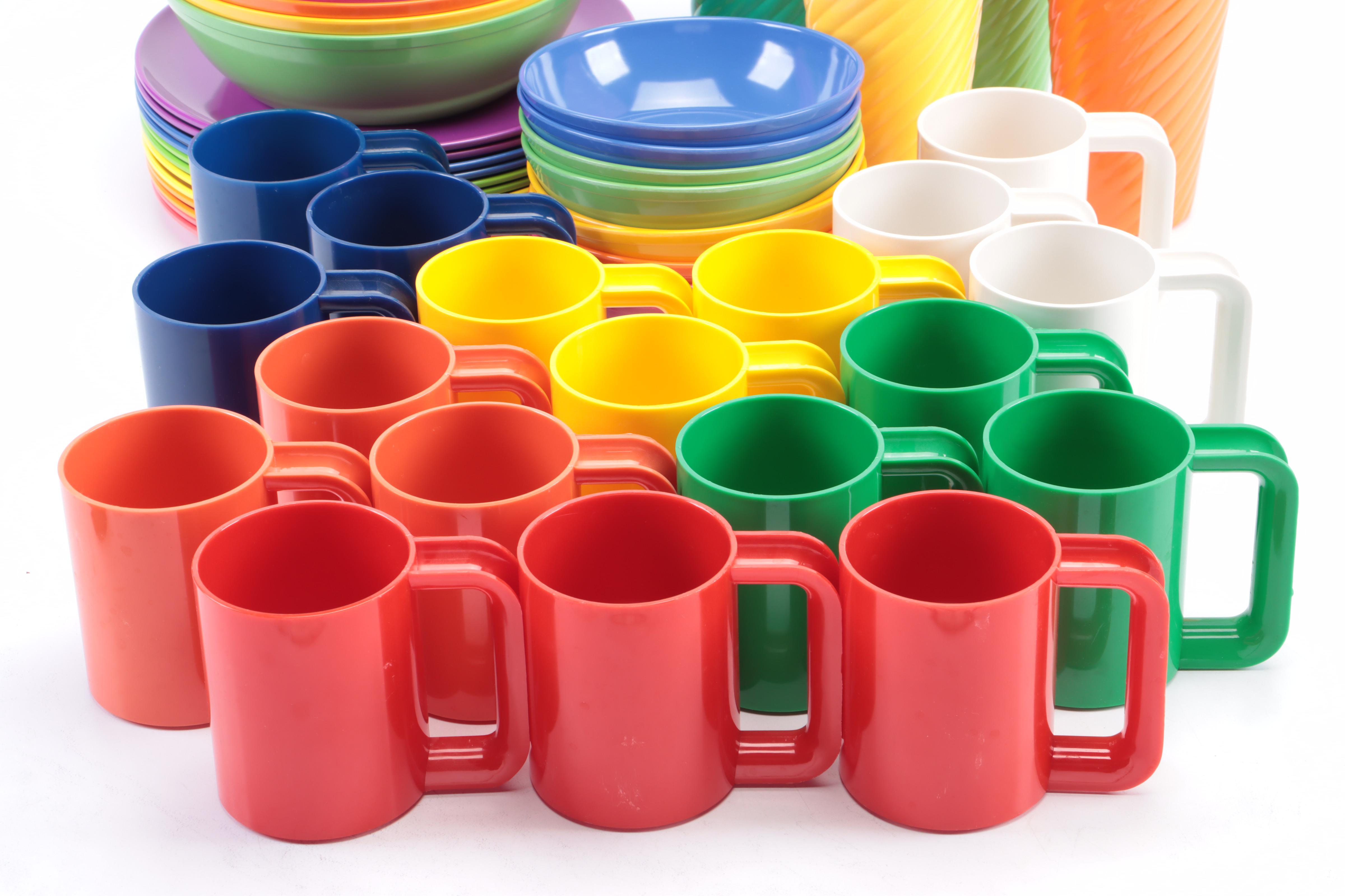 Heller Style Melamine Mugs and Other Melamine Dinnerware