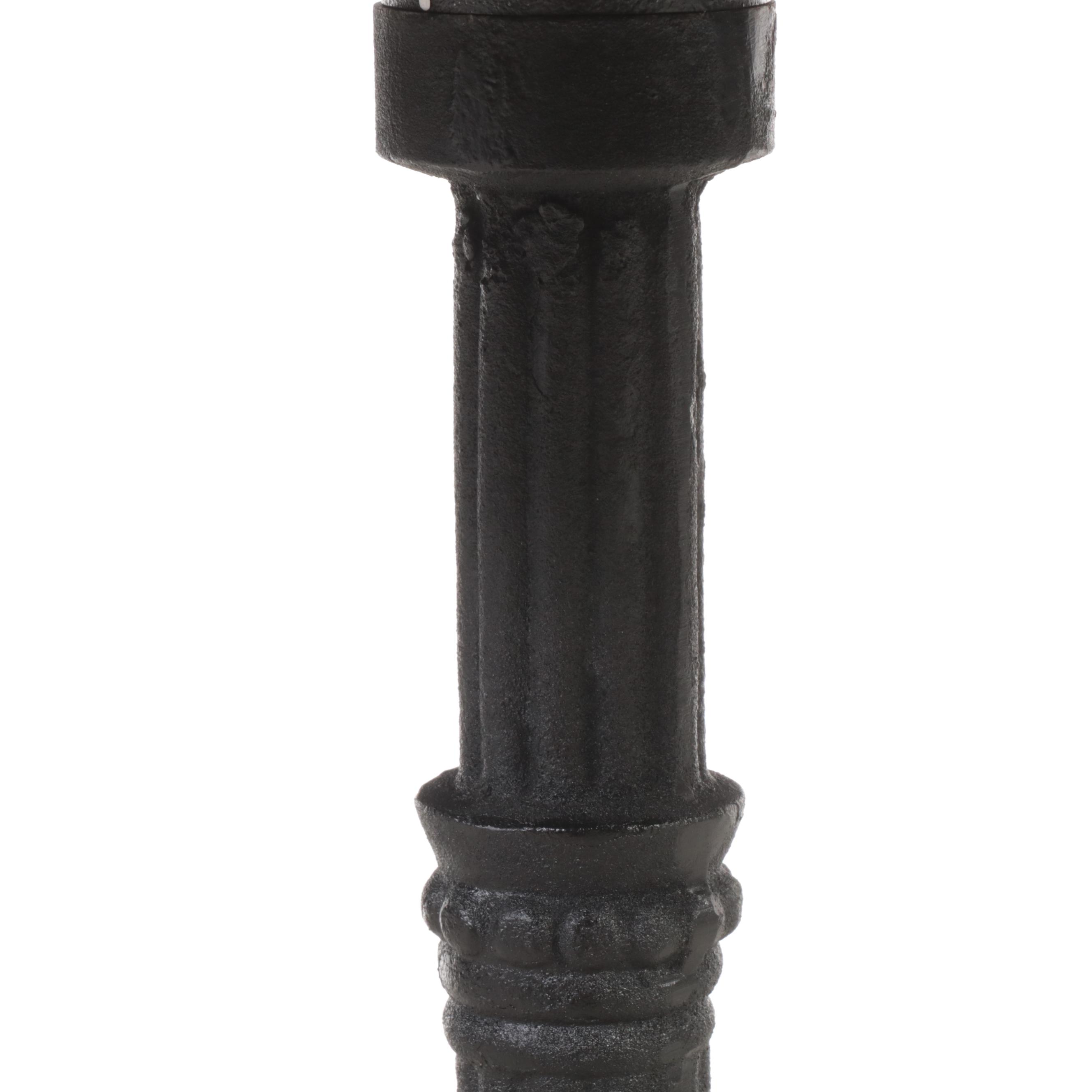 French Style Cast Iron and Brass-Mounted Bistro Table w/ Powder-Coated Metal Top