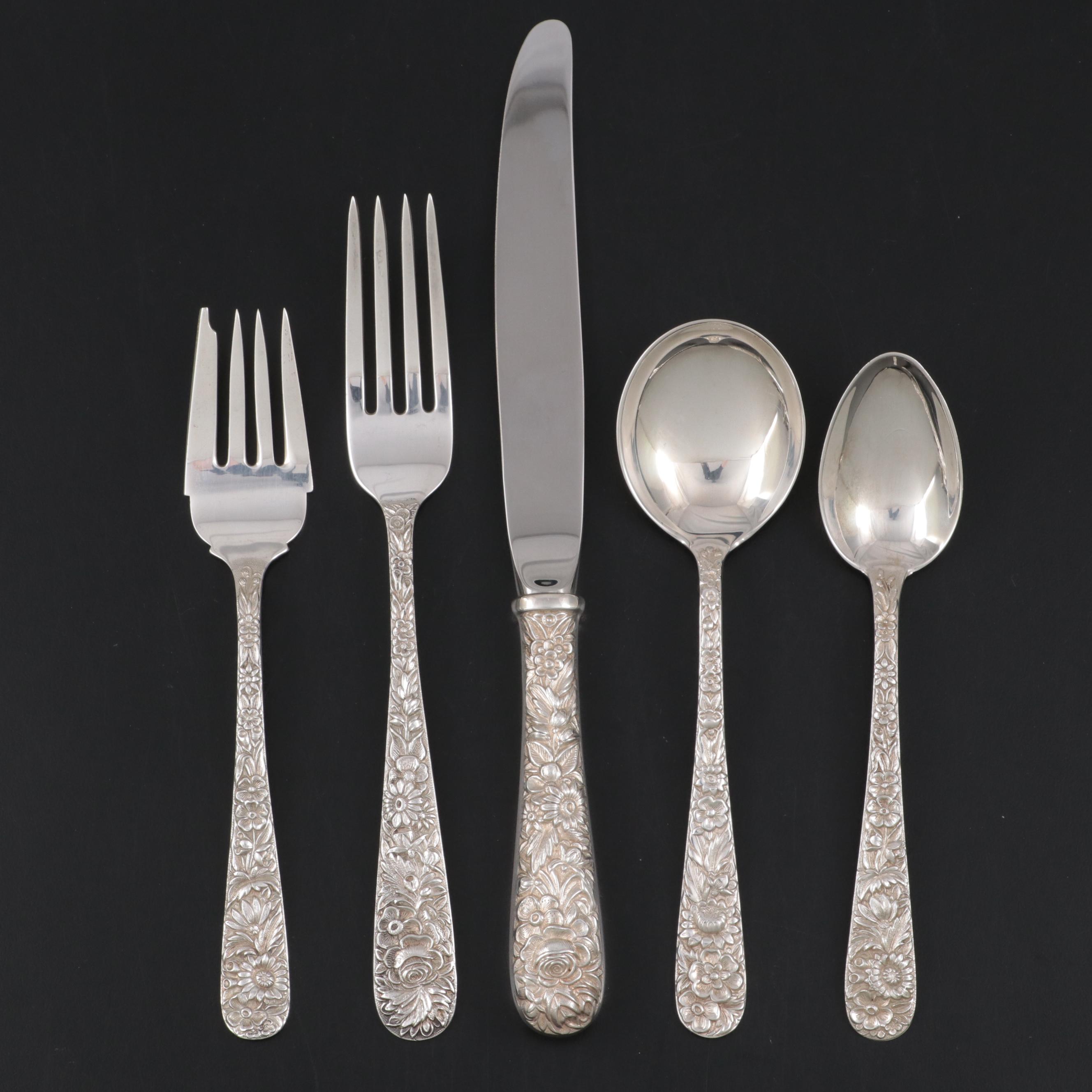 S. Kirk & Son "Repousse" Sterling Silver Flatware