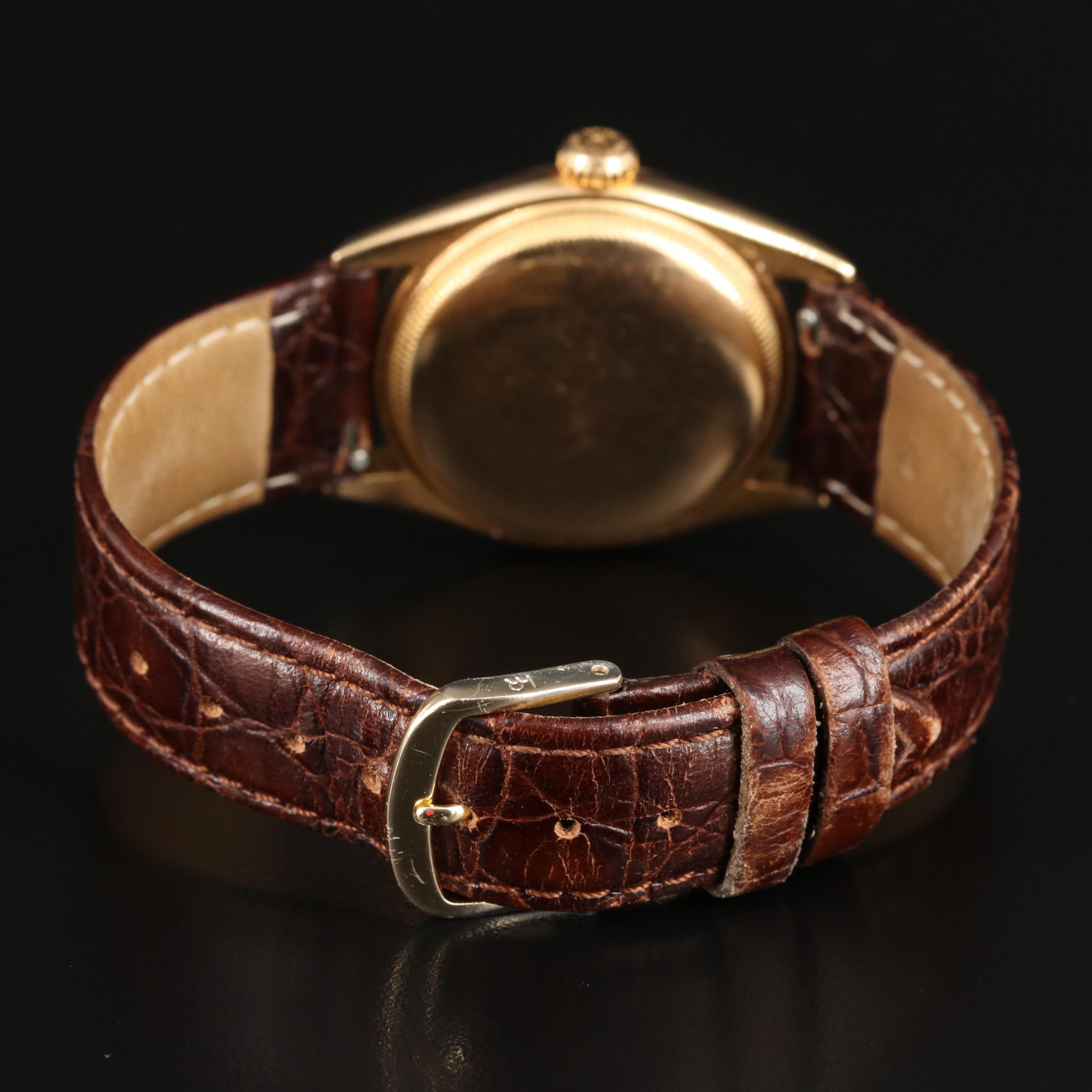 1950s Rolex 18K Bubbleback Watch