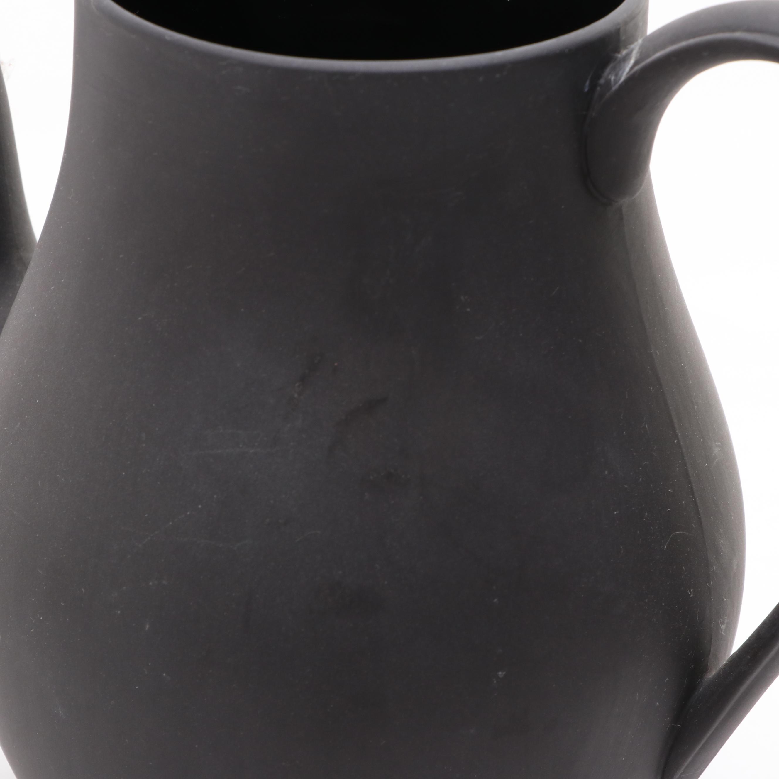 Wedgwood Black Basalt Demitasse Set, Mid20th Century EBTH