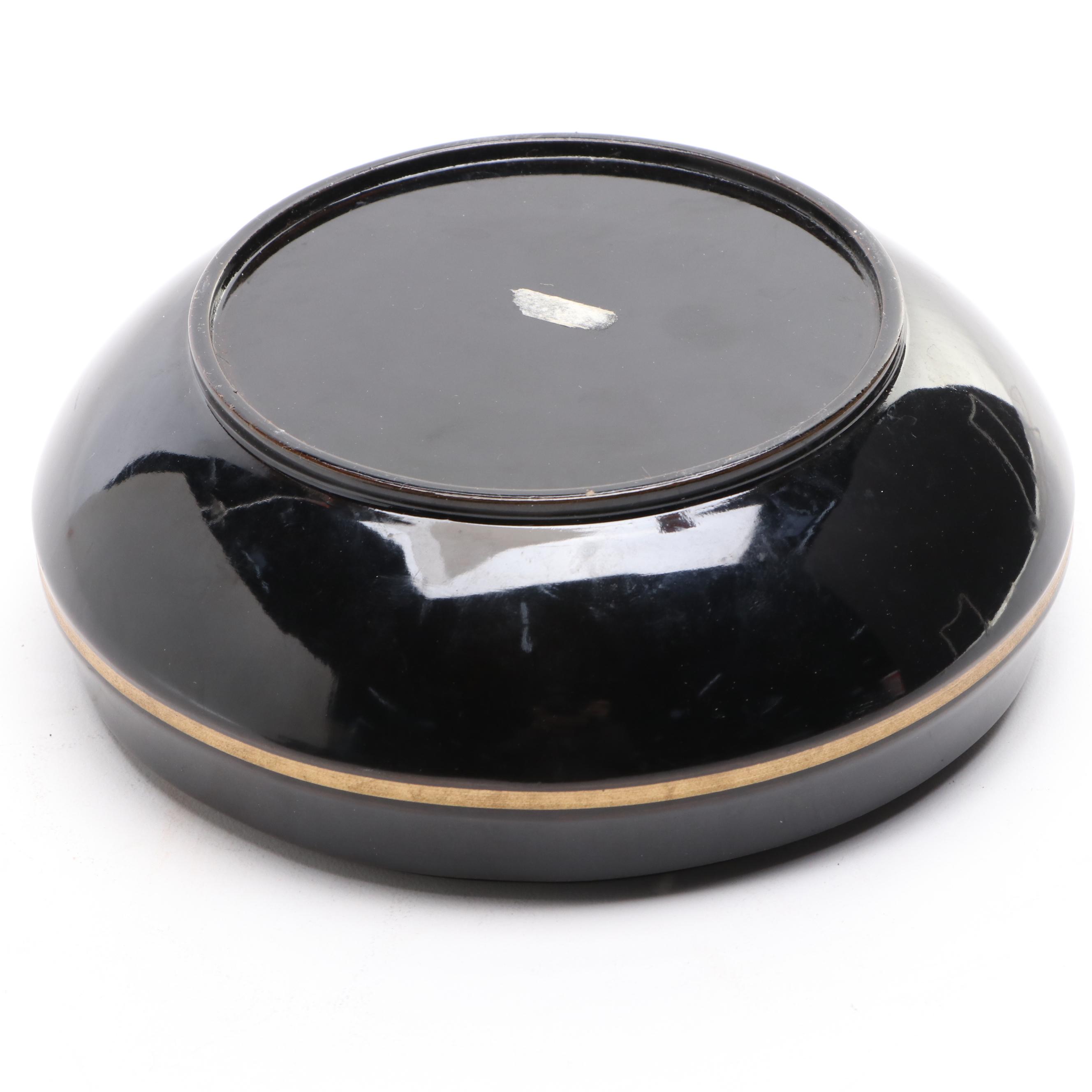 Japanese Laquerware Trays with Other Tableware and Pipes