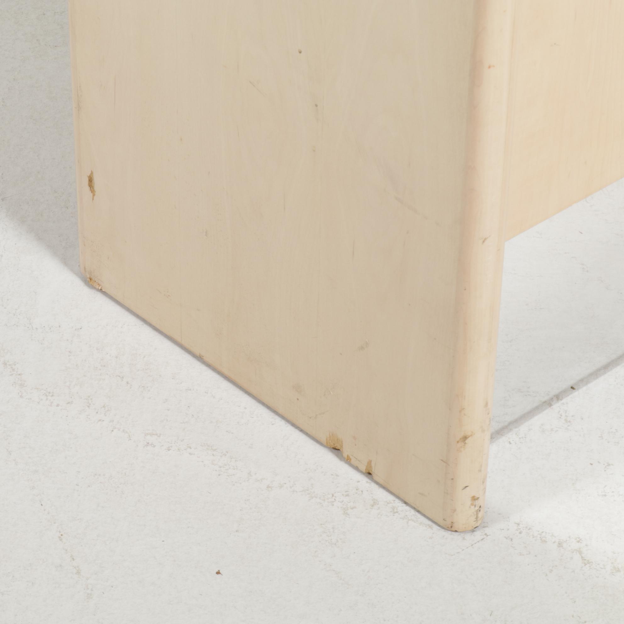 Two Modernist Lacquered Wood and Glass Retail Display Cases