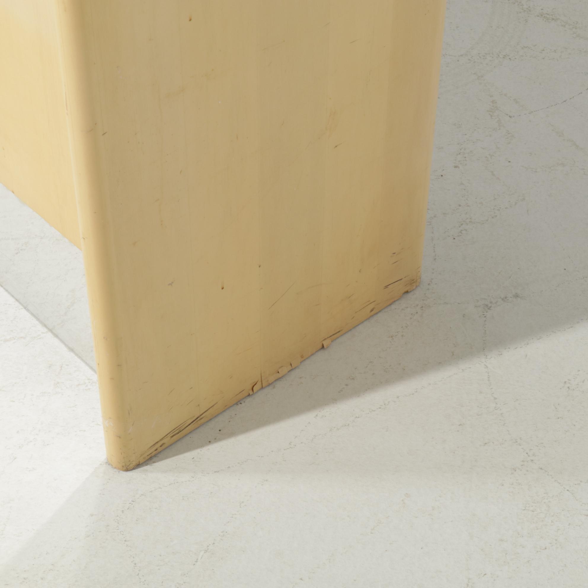 Two Modernist Lacquered Wood and Glass Retail Display Cases