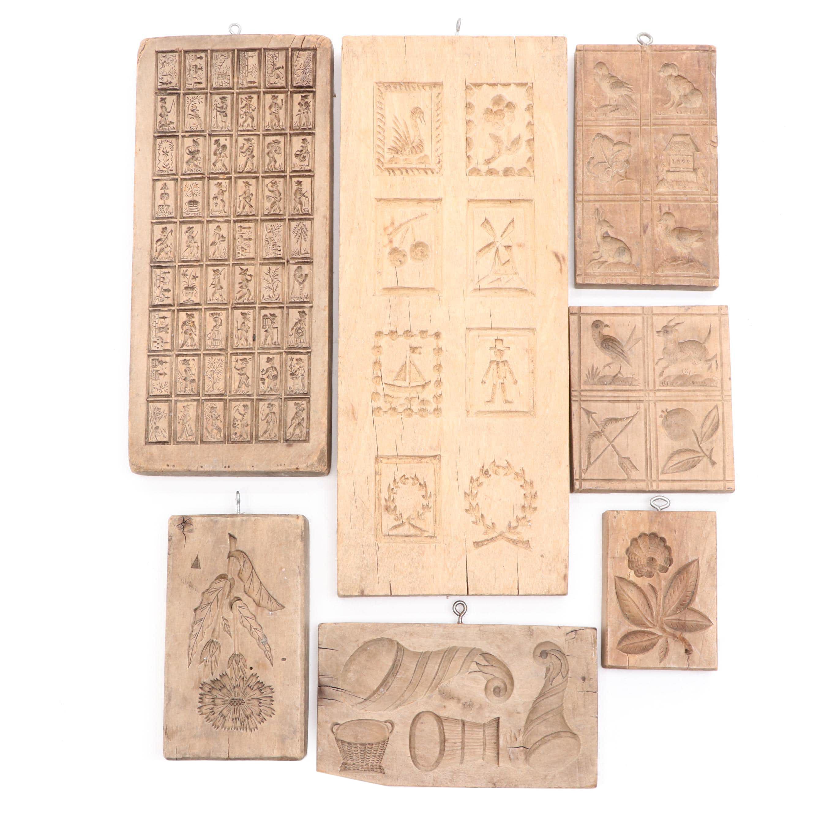 Wooden Speculaas Cookie Molds EBTH