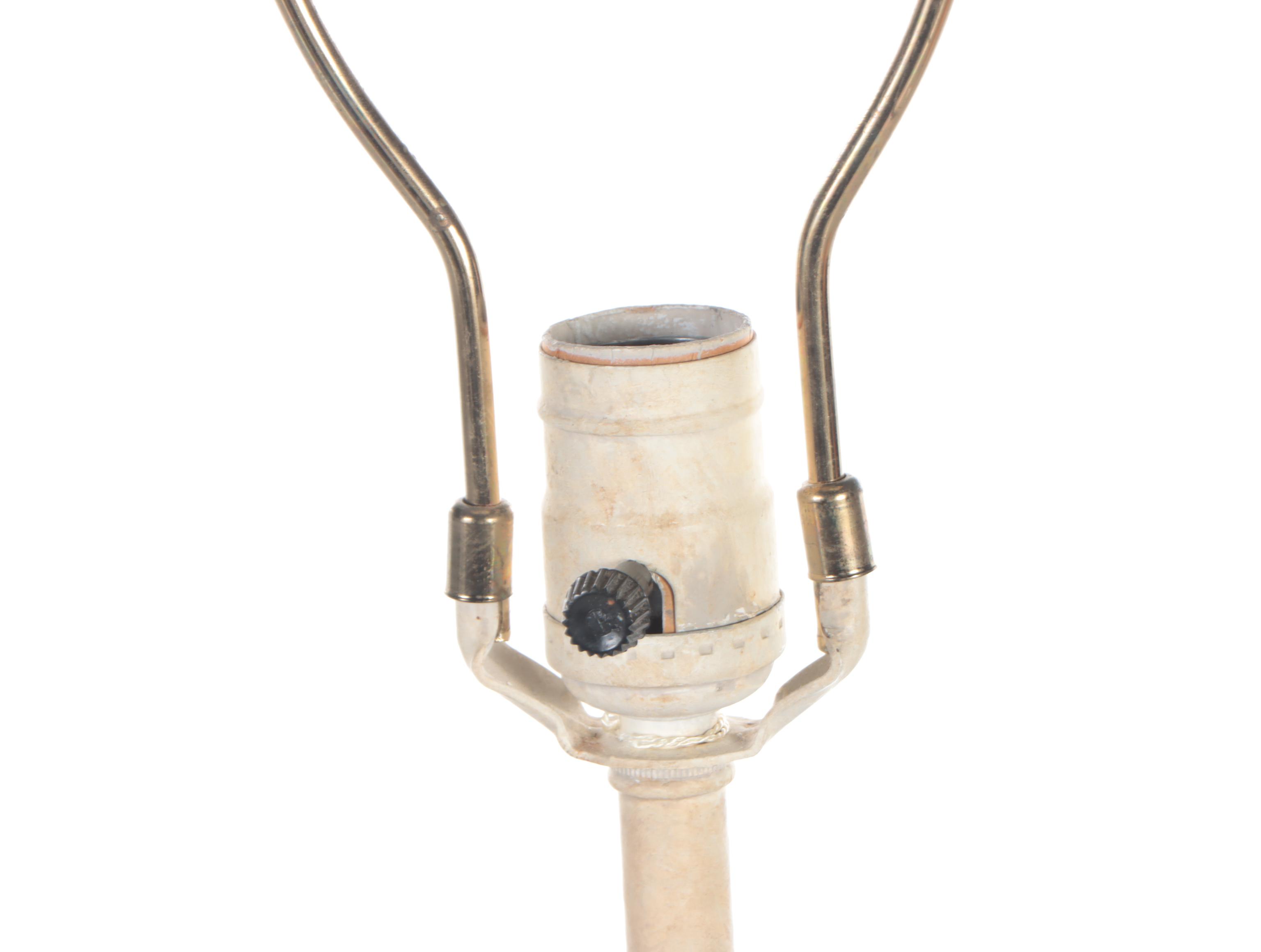 Tyndale Lamps  Folk Art Style Rooster Chalkware Table Lamp, Late 20th C